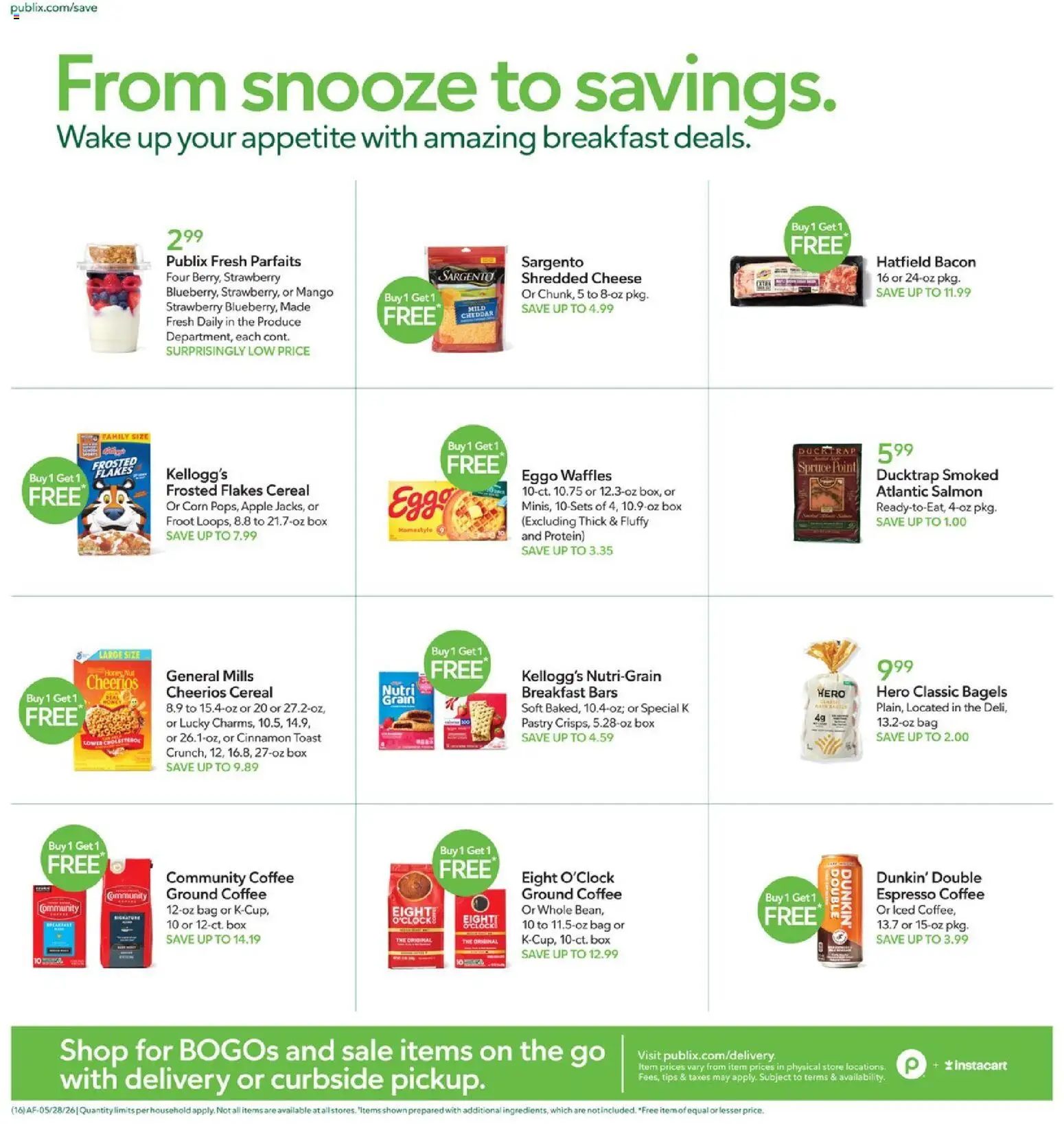 Publix Weekly Ad - valid from 27.05.2026 | Page: 16 | Products: Box, Cheese, Coffee, Flakes