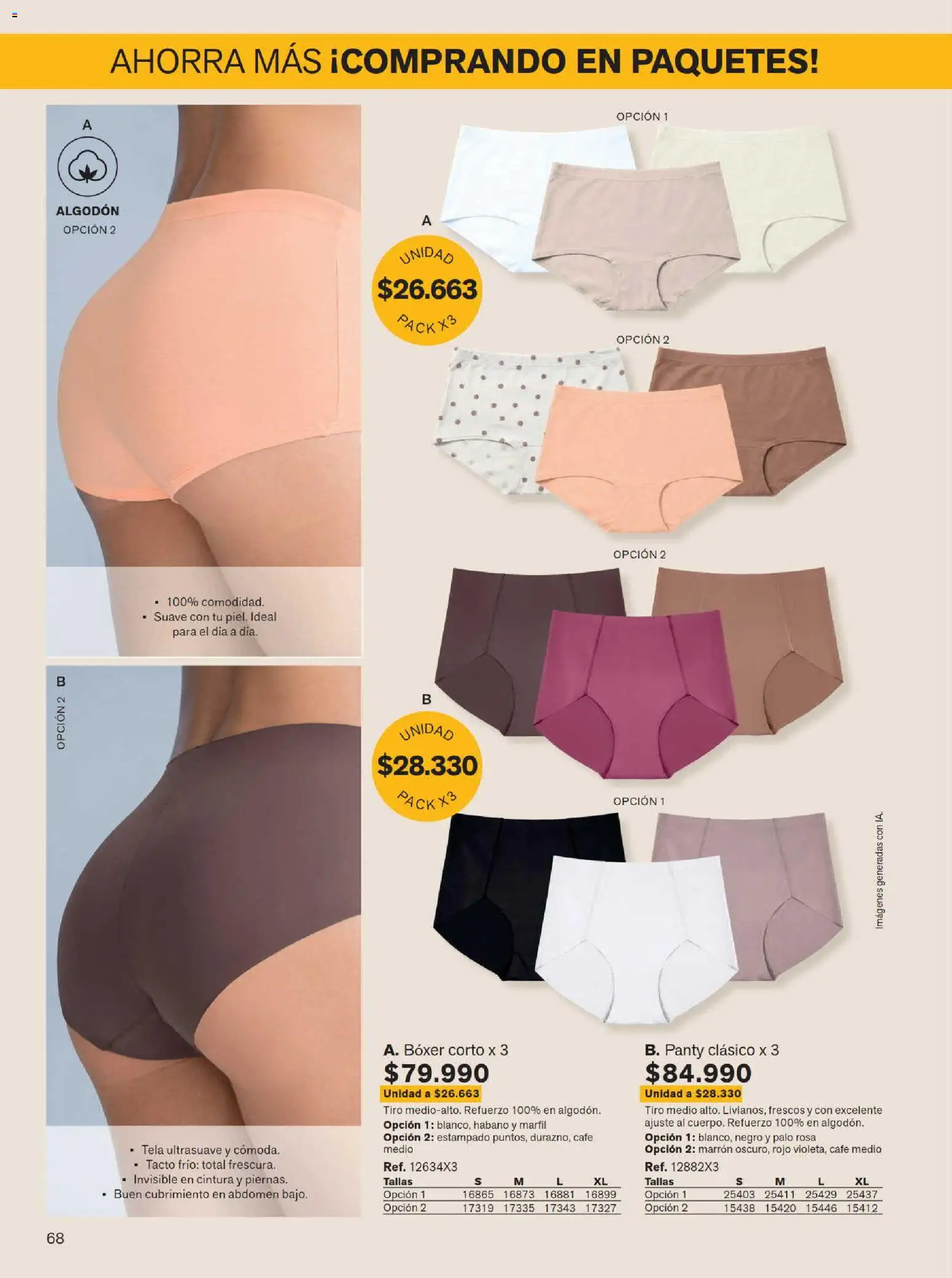 Leonisa revista - valida desde el 15/07/2026 | Página: 68 | Productos: Algodón, Café