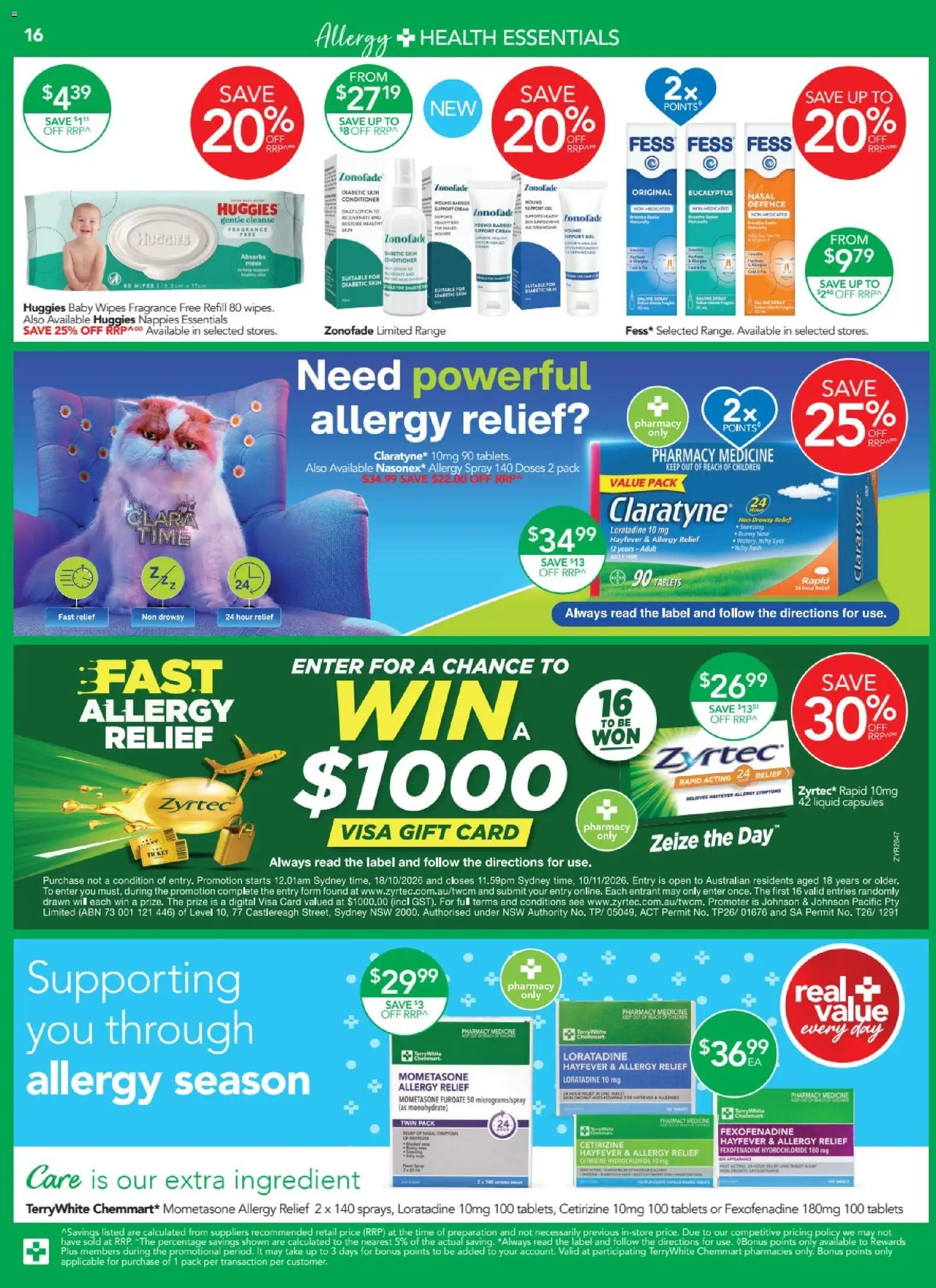 Terry White catalogue - valid from 01/10/2026 | Page: 16 | Products: Conditioner, Nappies, Digital, Runny nose