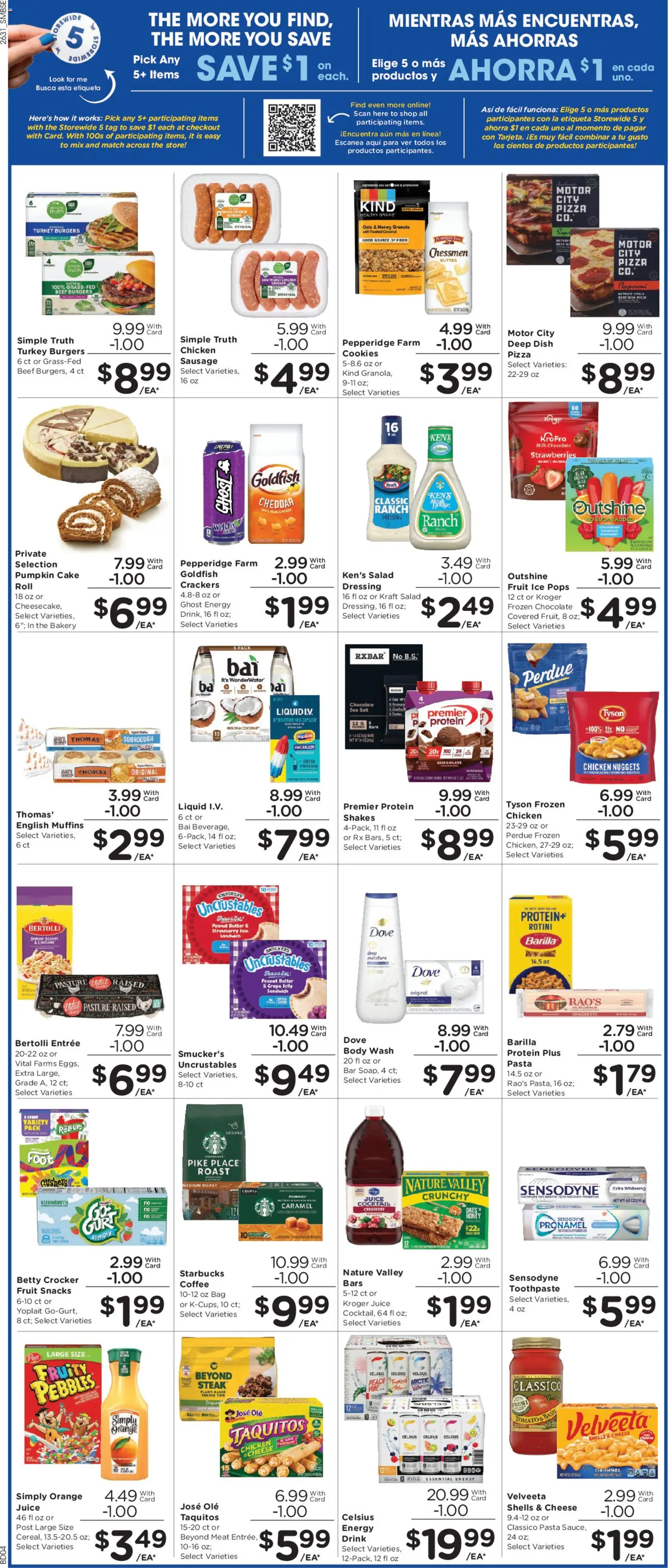 Smith's Weekly Ad - valid from 09/02/2026 | Page: 5 | Products: Chicken, Butter, Tomato, Pumpkin cake