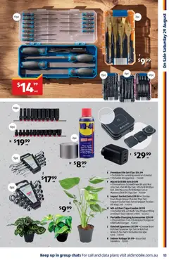Preview of Aldi catalogue - valid from 23/08/2026 | Page: 13 | Products: Charger, Spade, Storage box, Portable