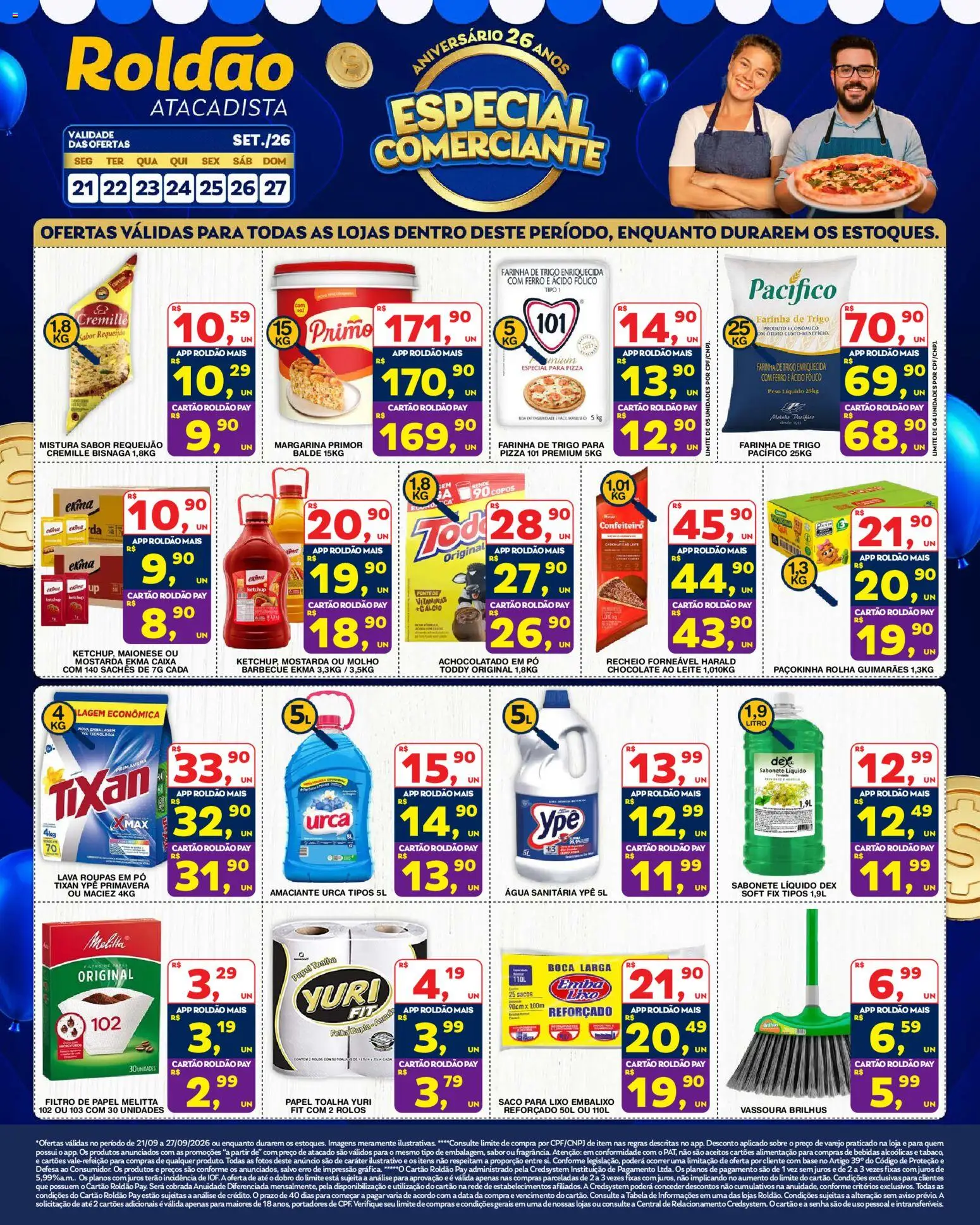Roldão Folheto - válido de 21/09/2026 | Página: 2 | Produtos: Margarina primor, Farinha de trigo, Bebidas, Caixa