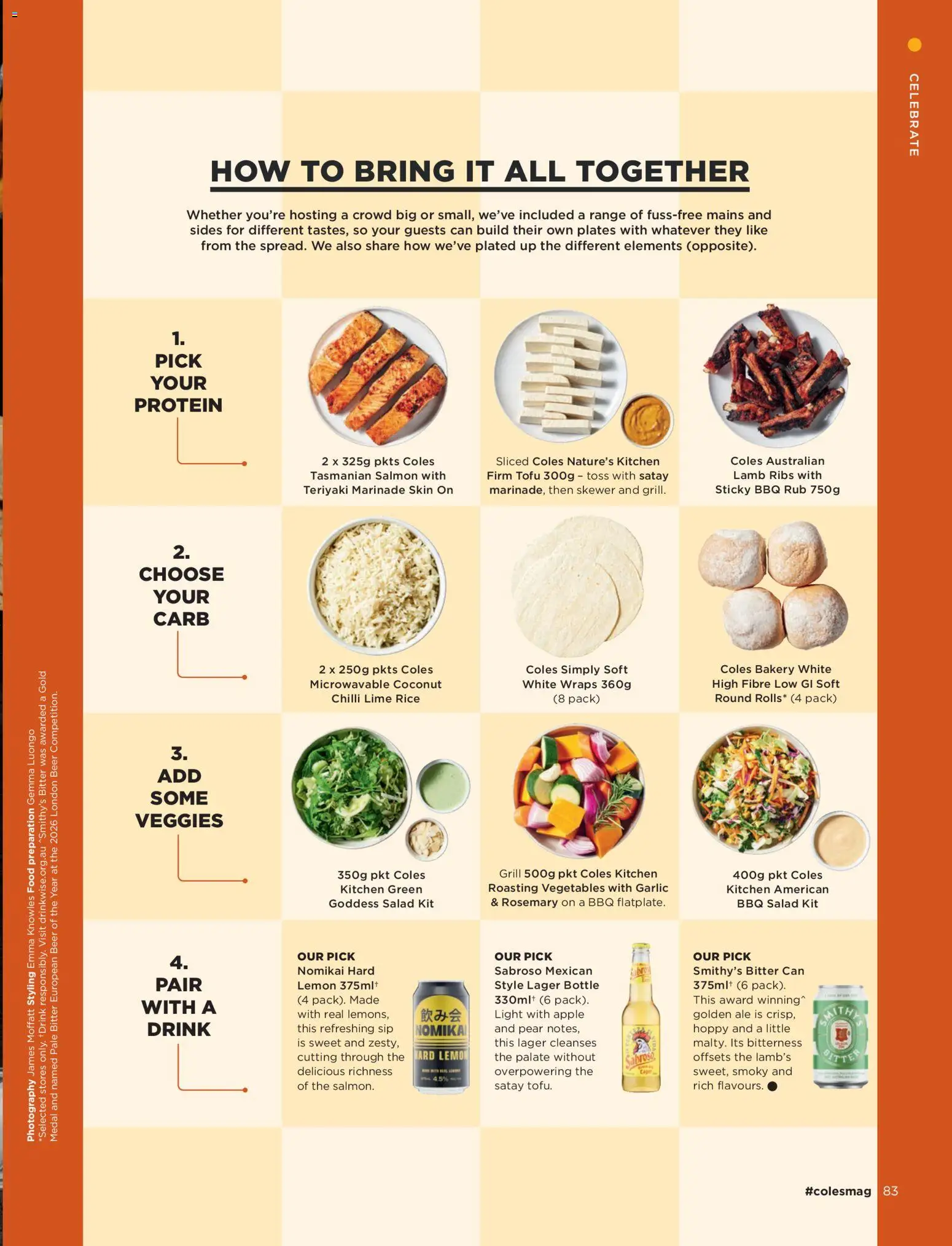 Coles catalogue - valid from 01/09/2026 | Page: 83 | Products: Lamb, Rice, Tofu, Salmon
