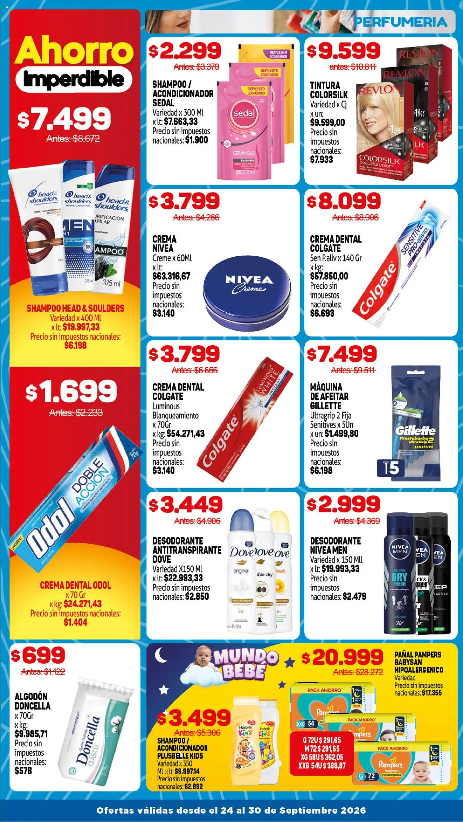 Makro Ofertas │ válido desde el 24/09/2026 | Página: 13 | Productos: Algodón, Acondicionador, Antitranspirante, Crema