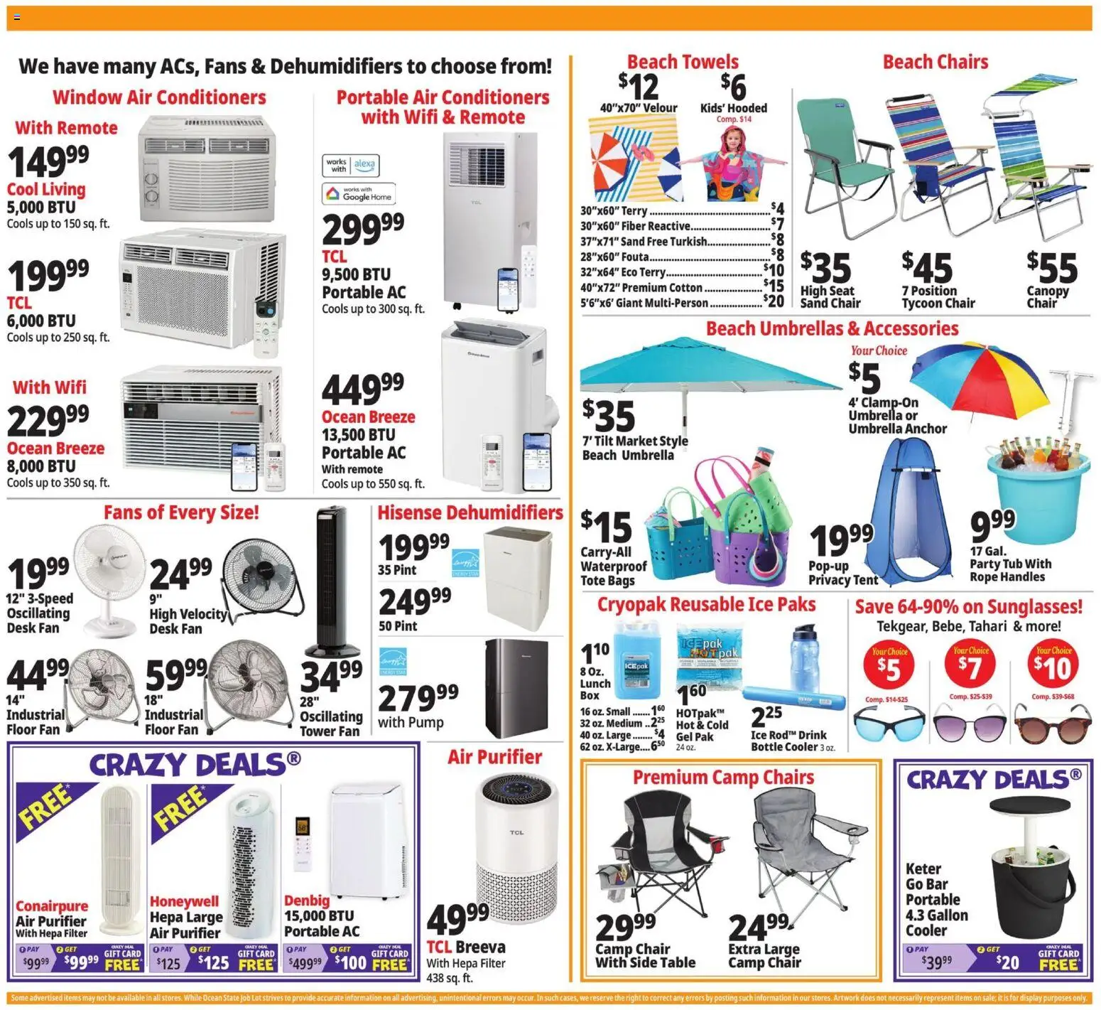 Ocean State Job Lot Weekly Ad - MA - valid from 08/20/2026 | Page: 2 | Products: Anchor, Tent, Ice, Fan
