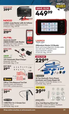Preview of Princess Auto flyer - 2 Week Sale! from shop Princess Auto valid from 19.05.2026 | Page: 66 | Products: PC
