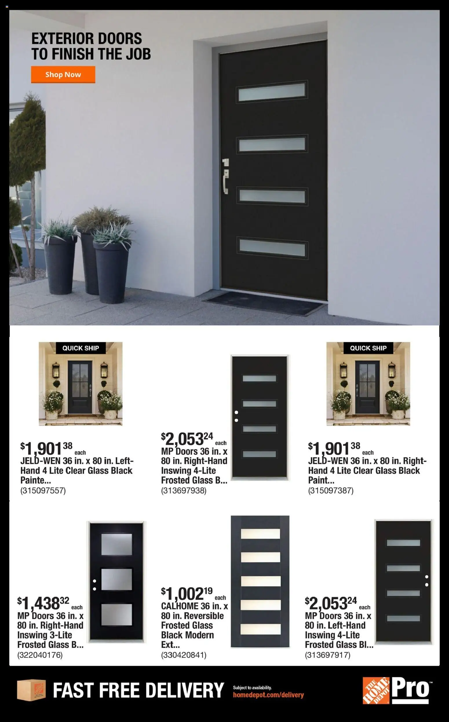 Home Depot Shop Pro Ad - valid from 09/14/2026 | Page: 5 | Products: Doors
