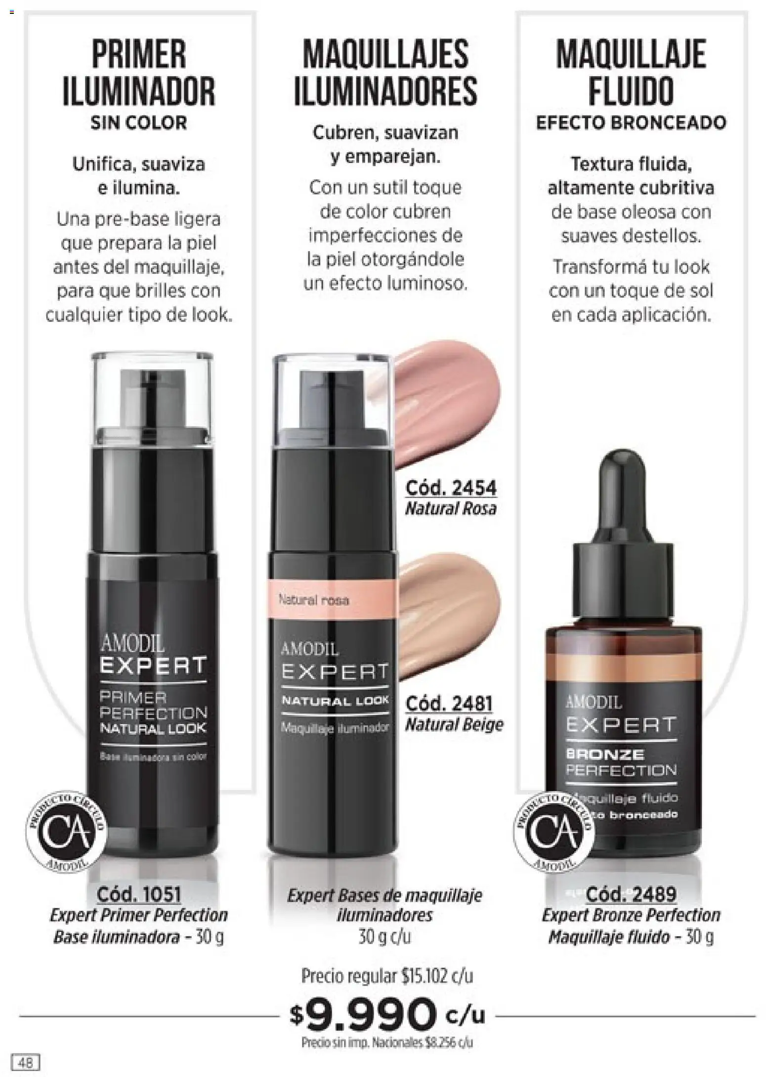 Catálogo Amodil Campaña 12 │ válido desde el 30/06/2026 | Página: 48 | Productos: Maquillaje, Iluminador, Té