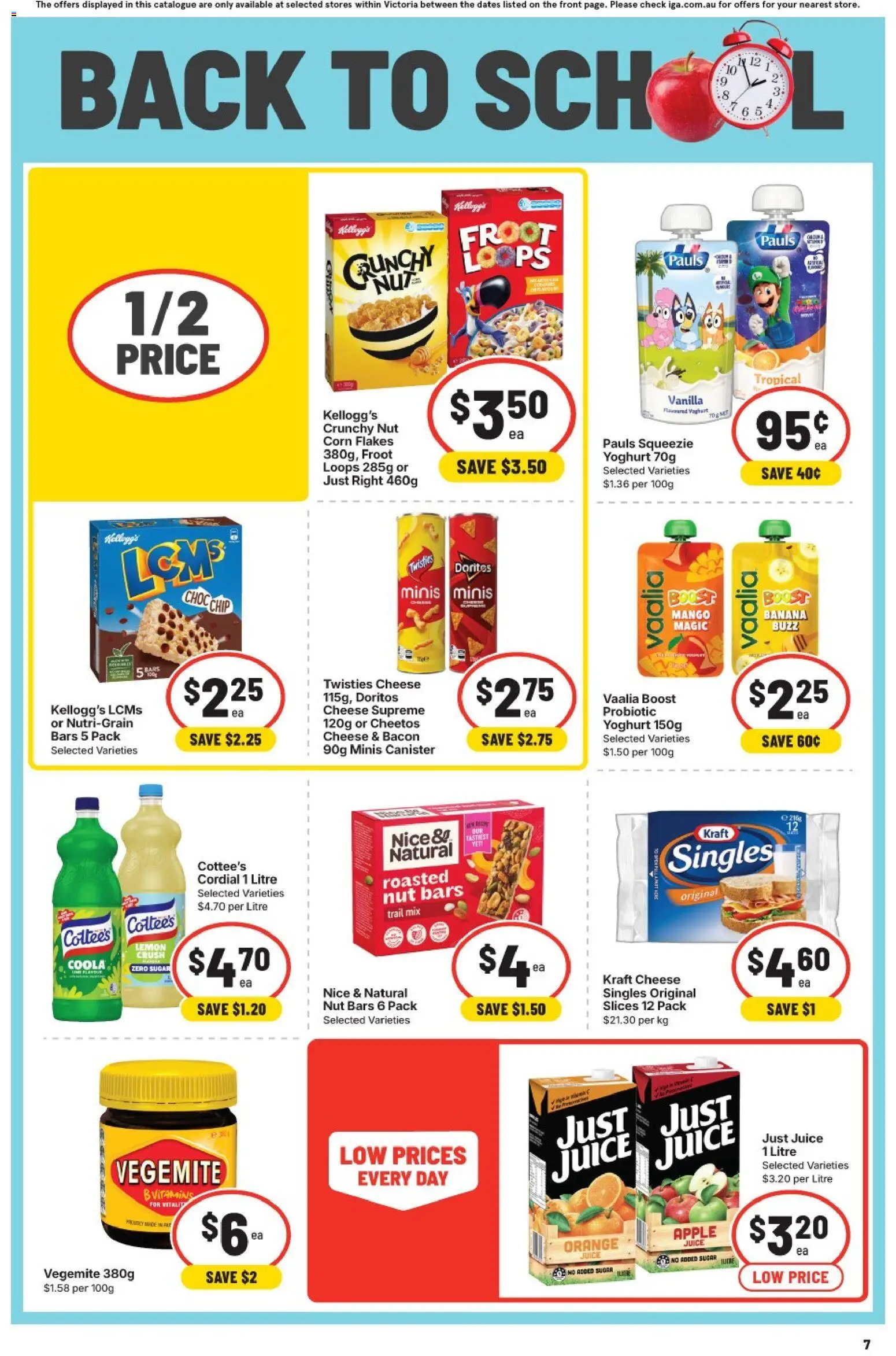 IGA catalogue - valid from 30/09/2026 | Page: 6 | Products: Cheese, Flakes, Sugar, Apple juice