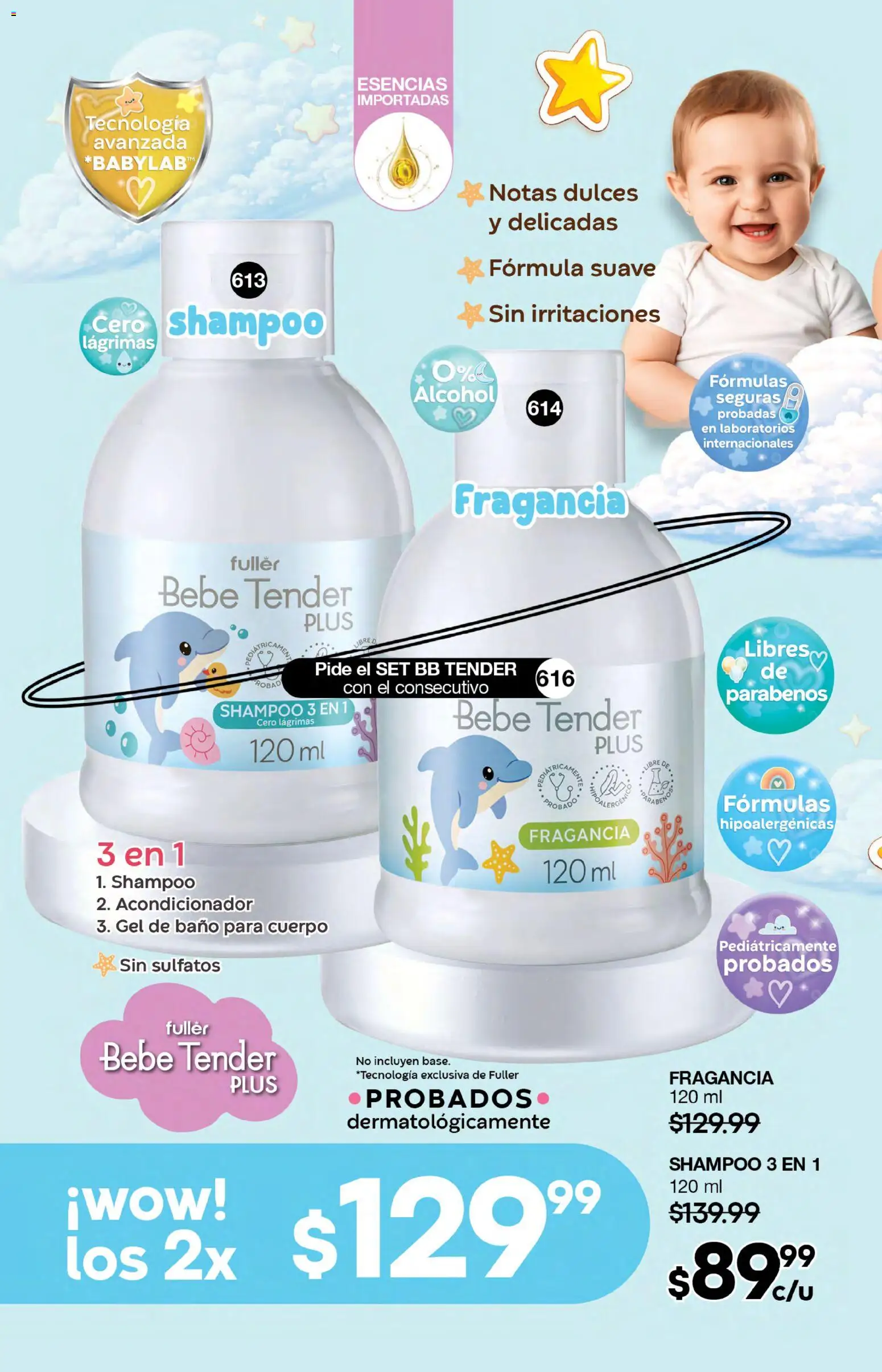 Nuevas ofertas de Fuller válidas en toda la República Mexicana desde el 05/08/2026. ¡Encuentra las mejores ofertas en Fuller campaña 9 2026! | Página: 162 | Productos: Esencias, Alcohol, Fragancia, Acondicionador