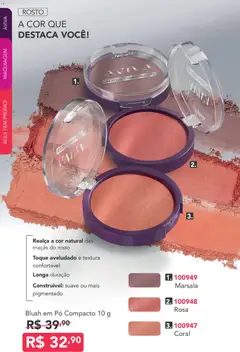 Jequiti - Revista 13/2026 - Pré-Visualização do folheto da loja Jequiti, válido de 17/09/2026 | Página: 44 | Produtos: Pó compacto, Maquiagem, Blush, Maçãs