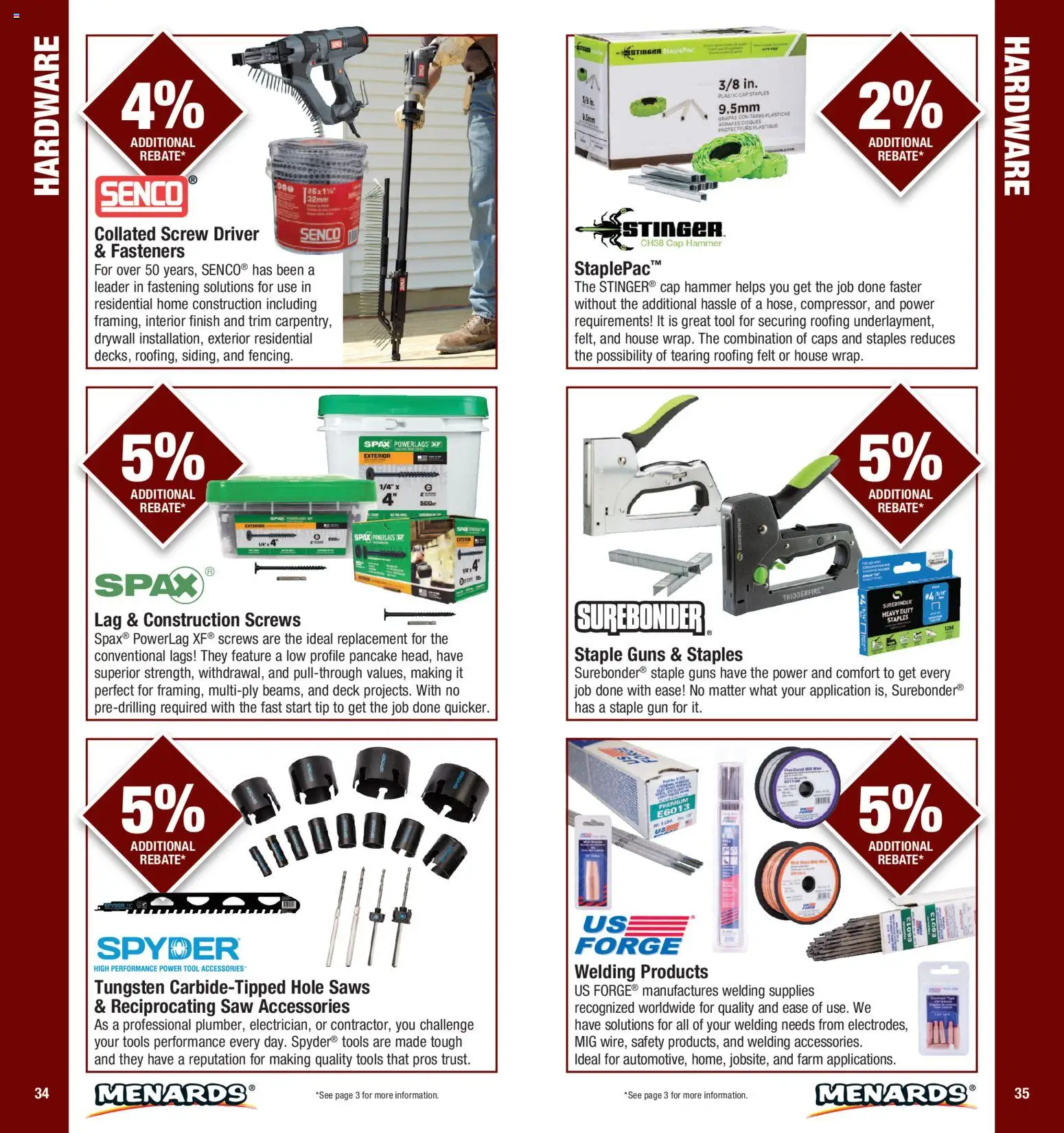 Menards Contractor Catalog - valid from 01/01/2026 | Page: 18 | Products: Saw, Staple, Tools, Gun