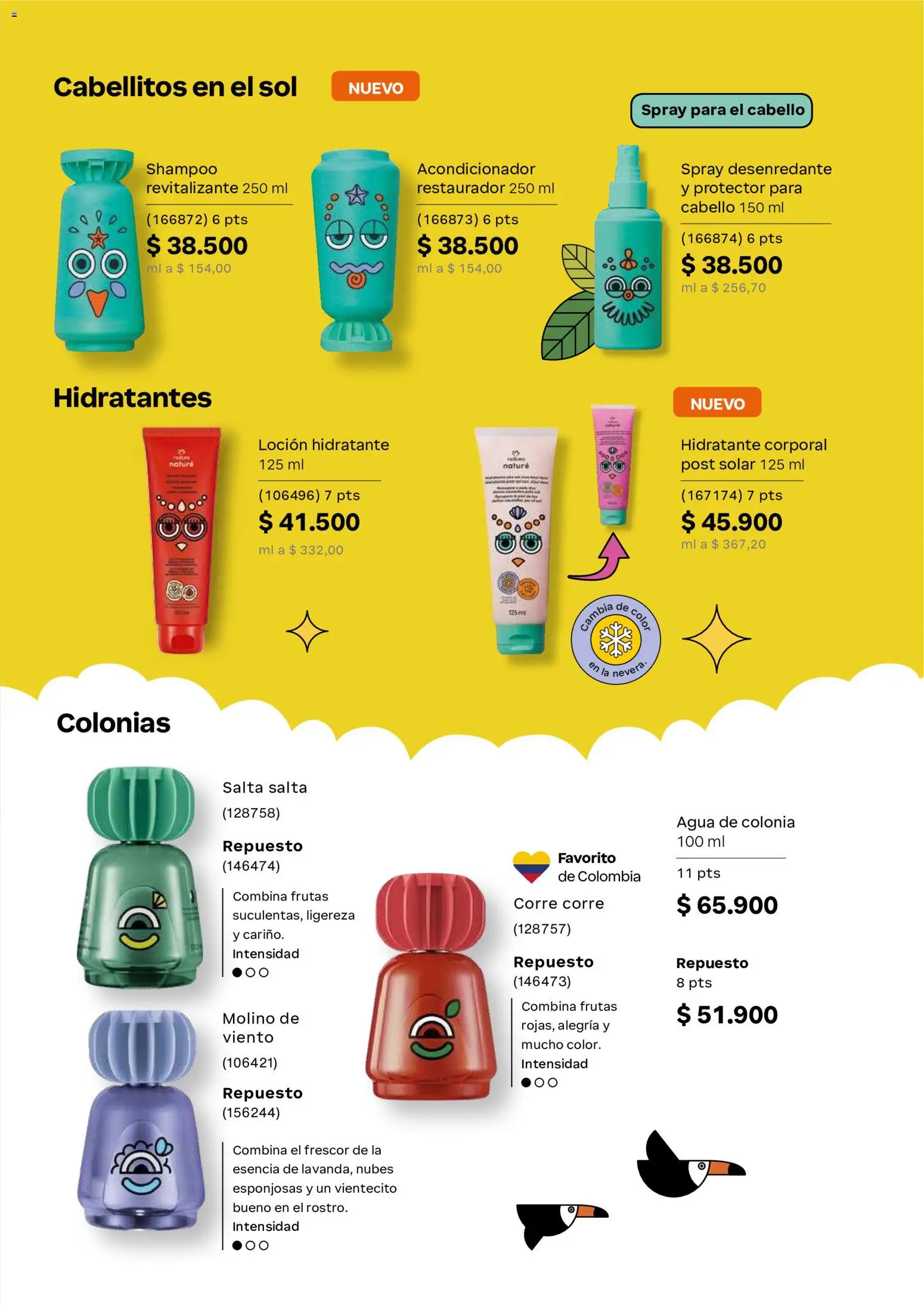 Natura revista - valida desde el 11.06.2026 | Página: 157 | Productos: Agua, Loción, Acondicionador, Spray para el cabello