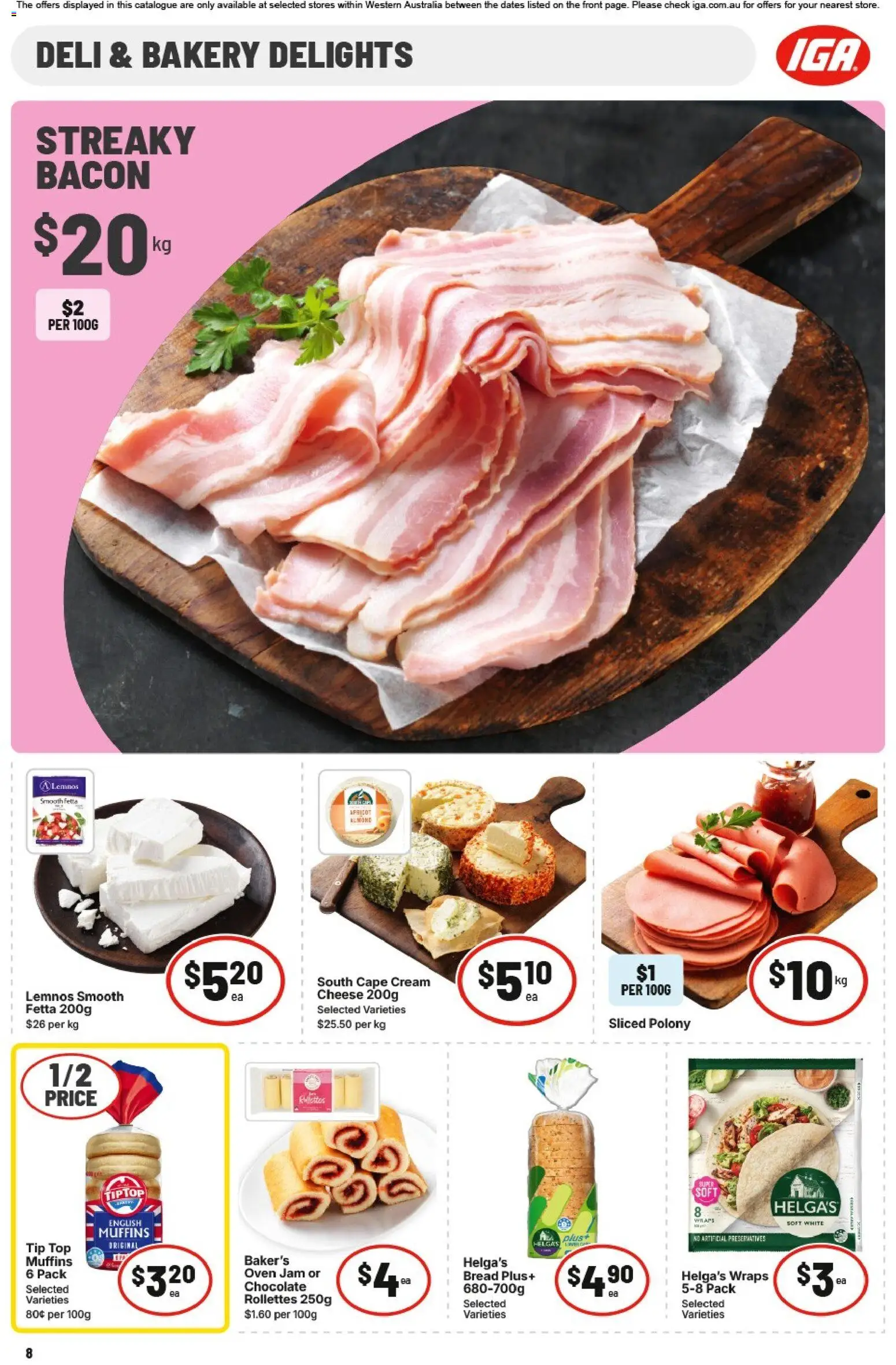 IGA catalogue - valid from 13.05.2026 | Page: 8 | Products: Carrots, Vest, Onions, Grapes