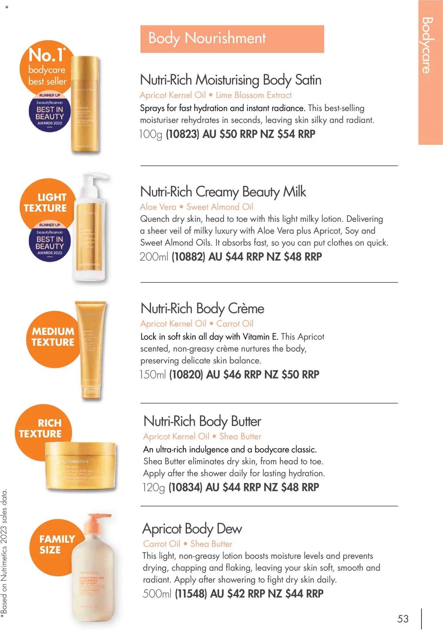Nutrimetics catalogue - valid from 01/01/2026 | Page: 53 | Products: Moisturiser, Body butter, Lime, Vitamin