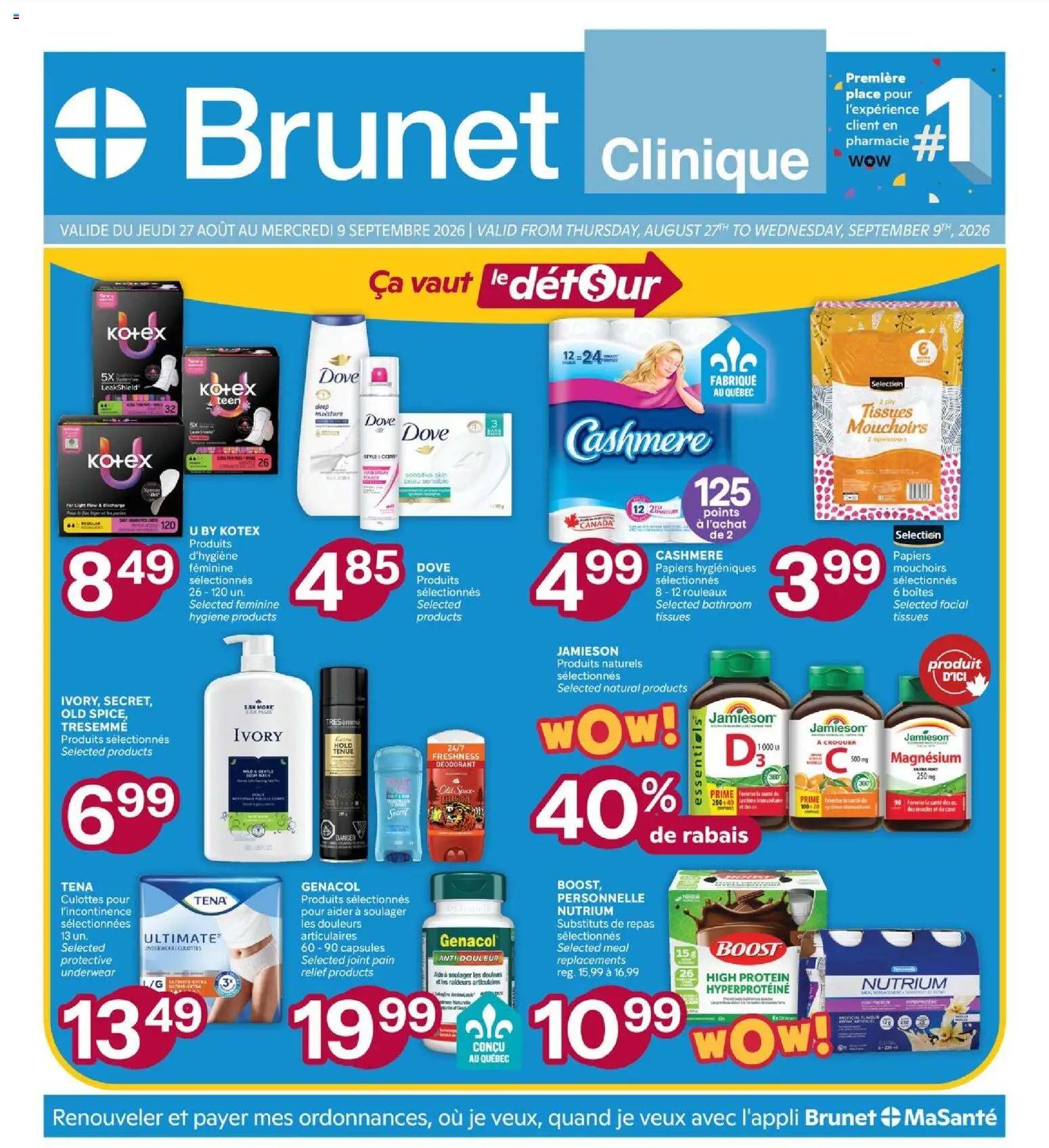 Brunet flyer valid from Aug 27, 2026 | Page: 1