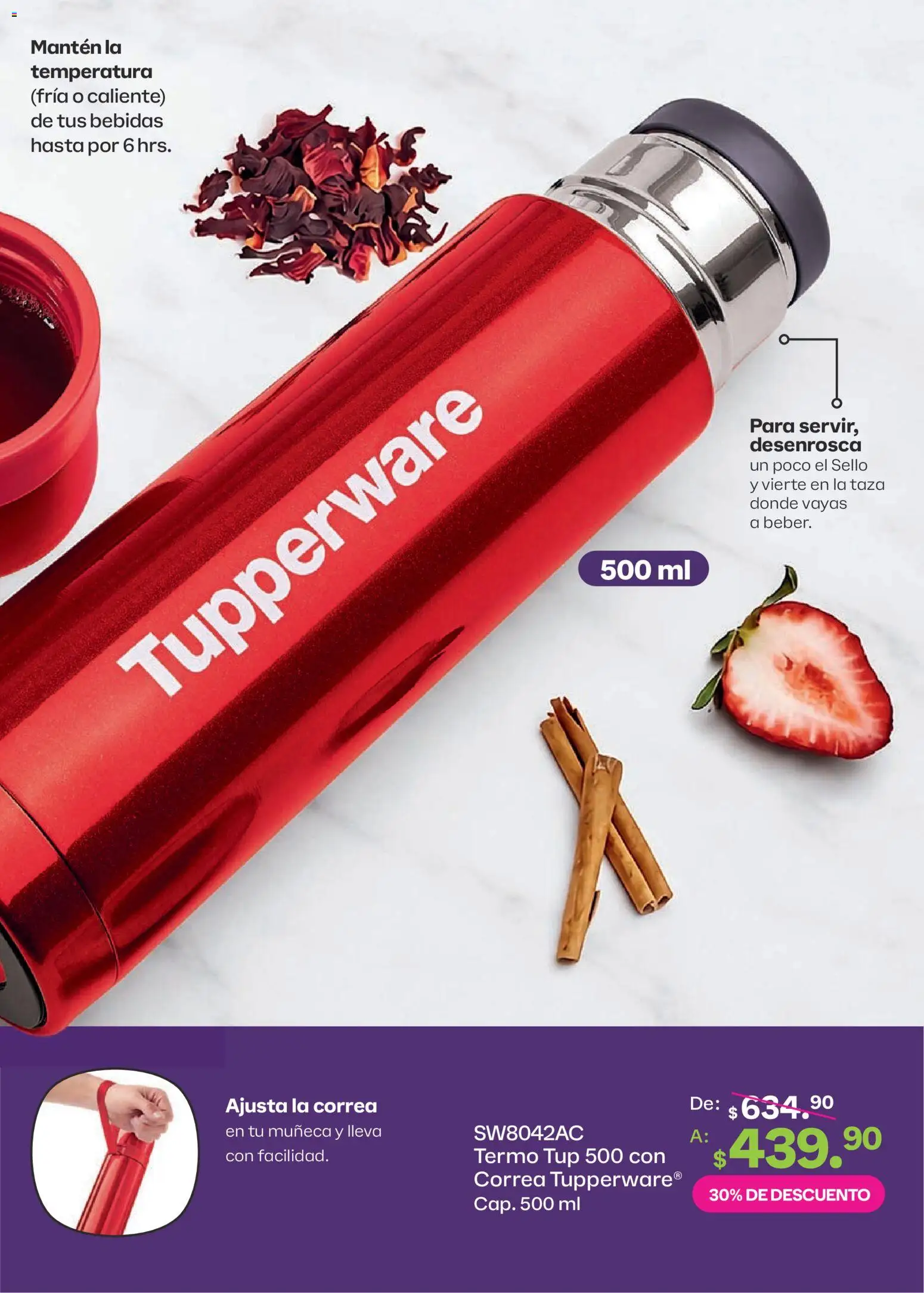 Nuevas ofertas de Tupperware válidas en toda la República Mexicana desde el 10/08/2026. ¡Encuentra las mejores ofertas en Tupperware catálogo! | Página: 13 | Productos: Taza, Bebidas, Termo