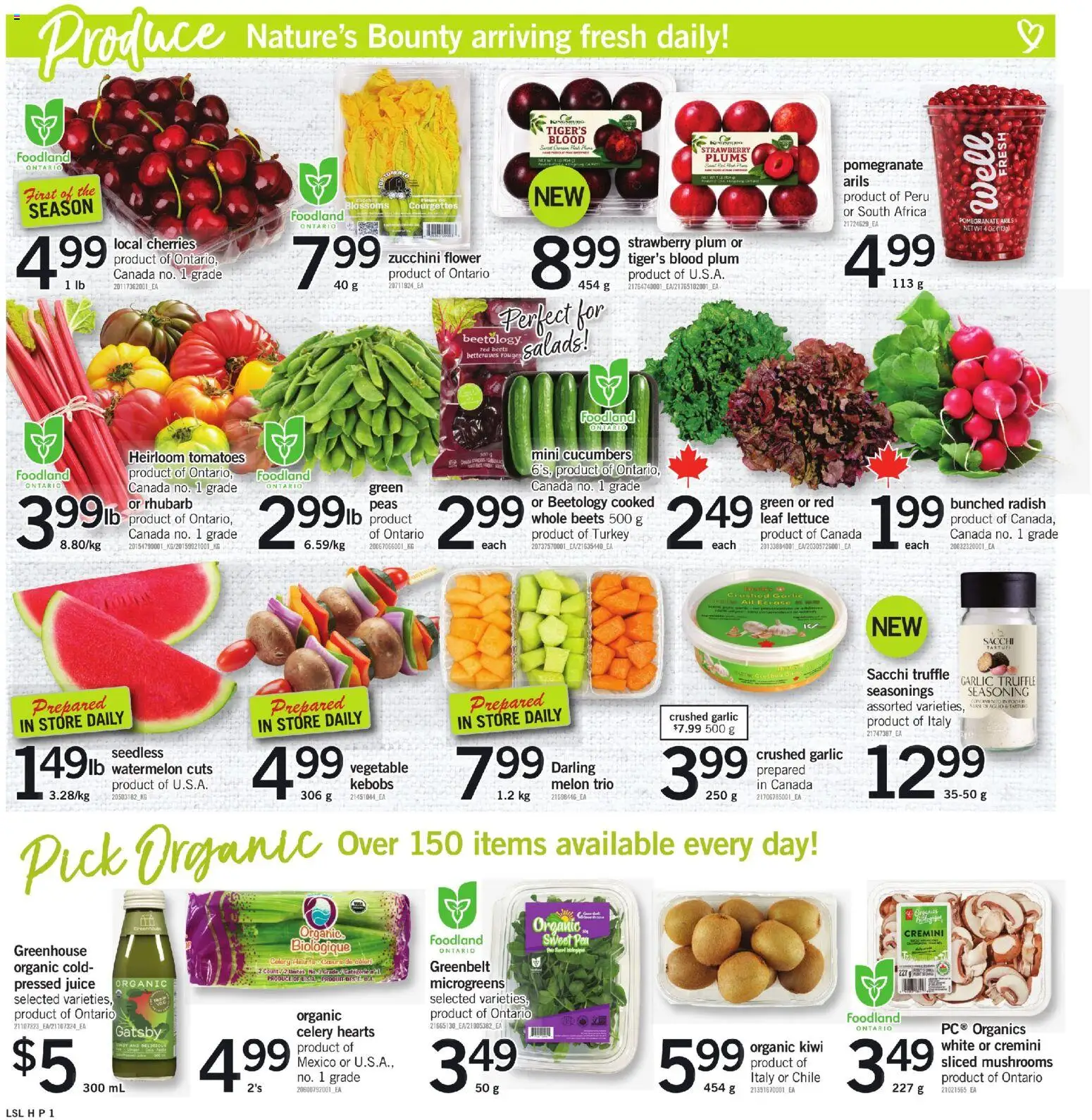 Loblaws flyer valid from Jul 9, 2026 | Page: 2 | Products: Kiwi, Cucumbers, Turkey, Tomatoes