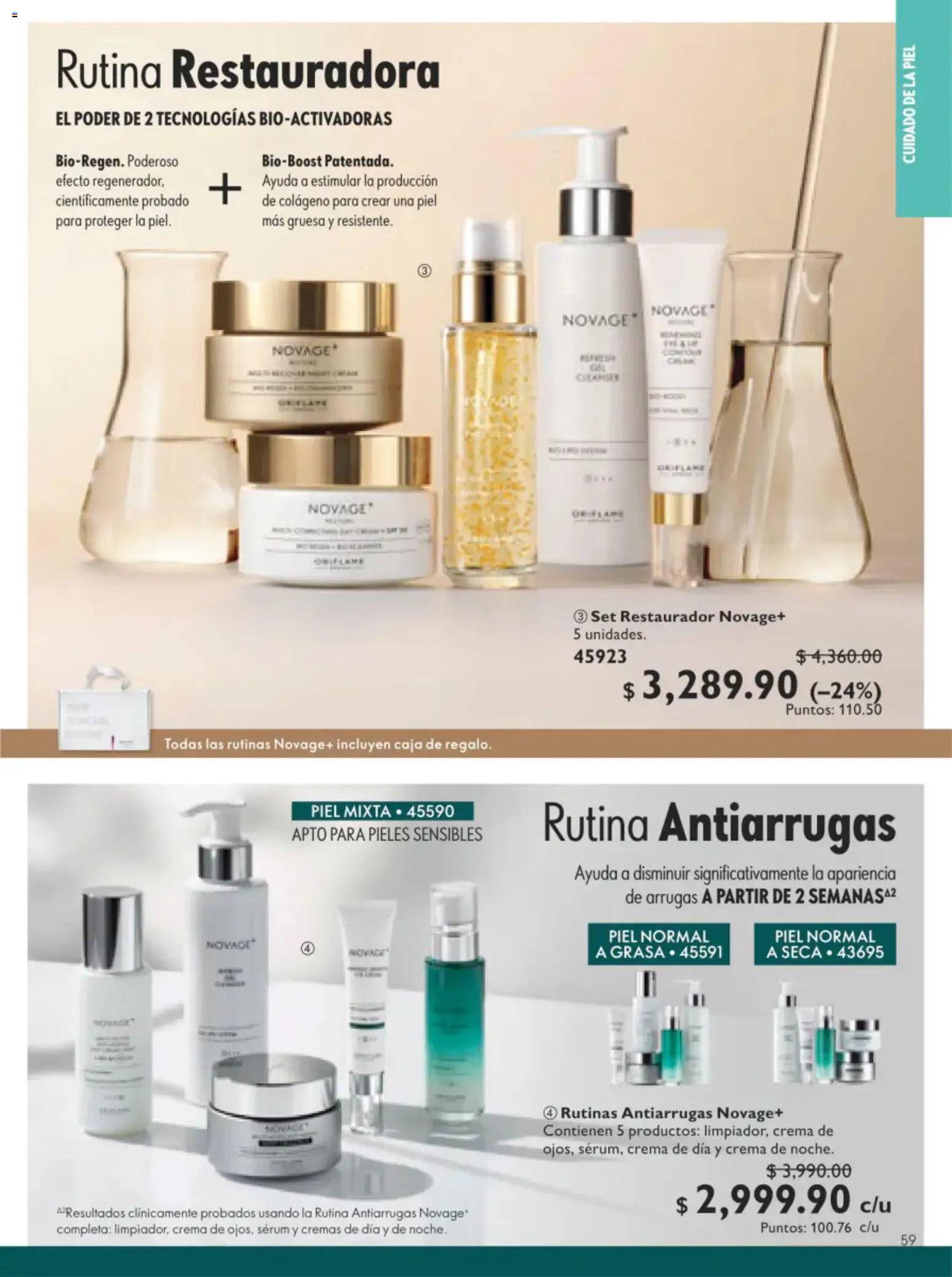 Nuevas ofertas de Oriflame válidas en toda la República Mexicana desde el 11/07/2026. ¡Encuentra las mejores ofertas en Oriflame campaña 10 2026! | Página: 59 | Productos: Serum, Crema, Caja