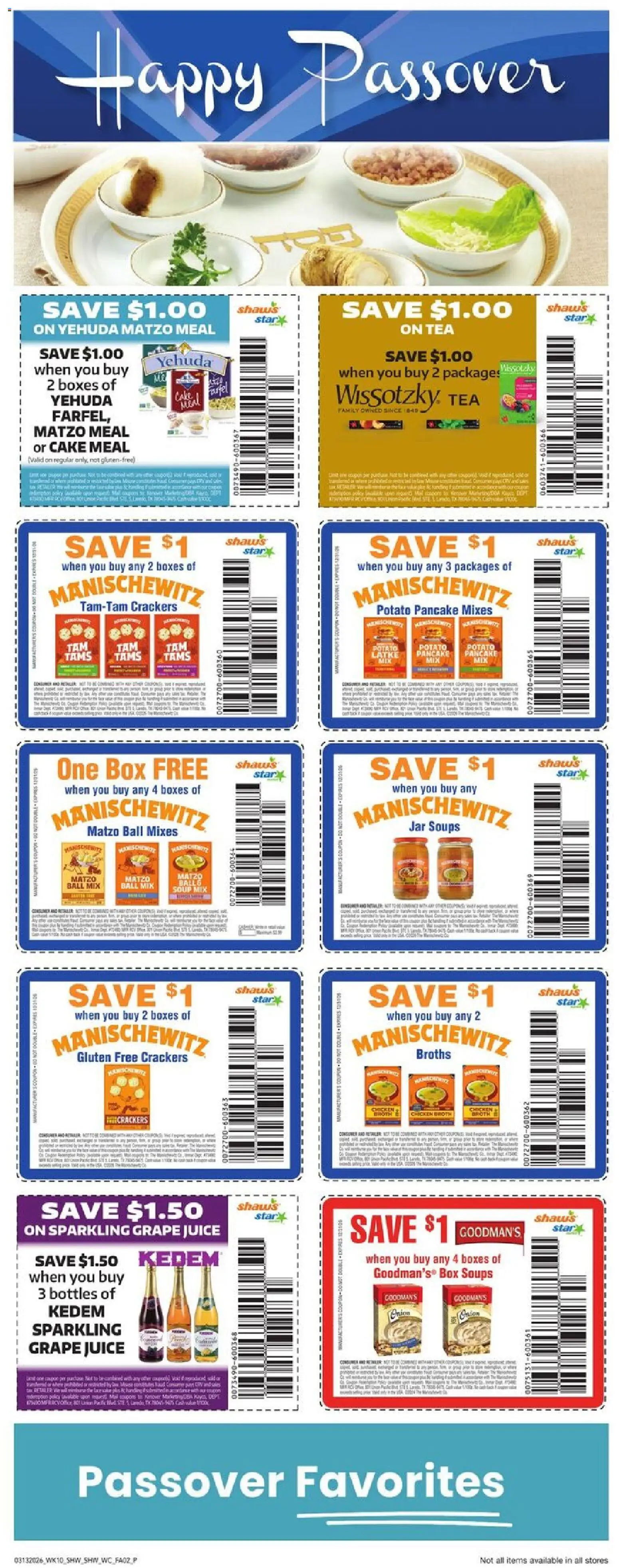 Shaw's Weekly Ad - VT - valid from 13.03.2026 | Page: 6 | Products: Box, Wc, Tea, Onion