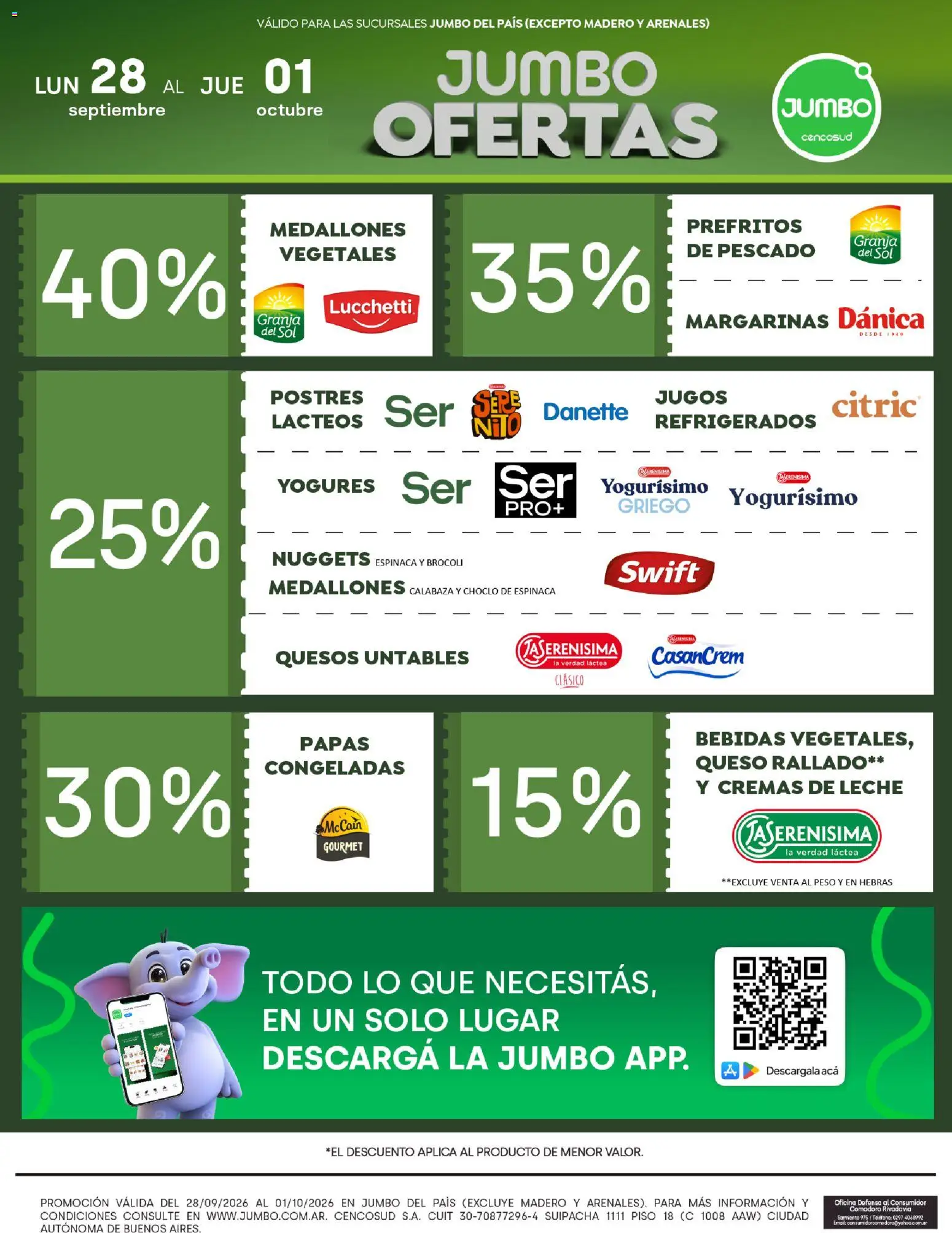 Jumbo - Ofertas │ válido desde el 28/09/2026 | Página: 3 | Productos: Peso, Choclo, Pescado, Brocoli