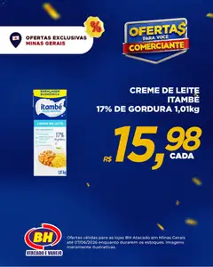 Supermercados BH ofertas Semanal - Pré-Visualização do folheto da loja Supermercados BH, válido de 01.06.2026 | Página: 6 | Produtos: Leite, Base, Doces, Creme