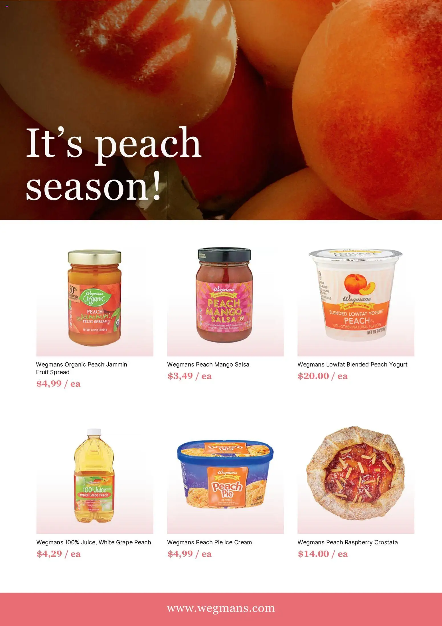Wegmans Weekly Ad - valid from 08/01/2026 | Page: 4 | Products: Yogurt, Mango, Raspberry, Peach Pie