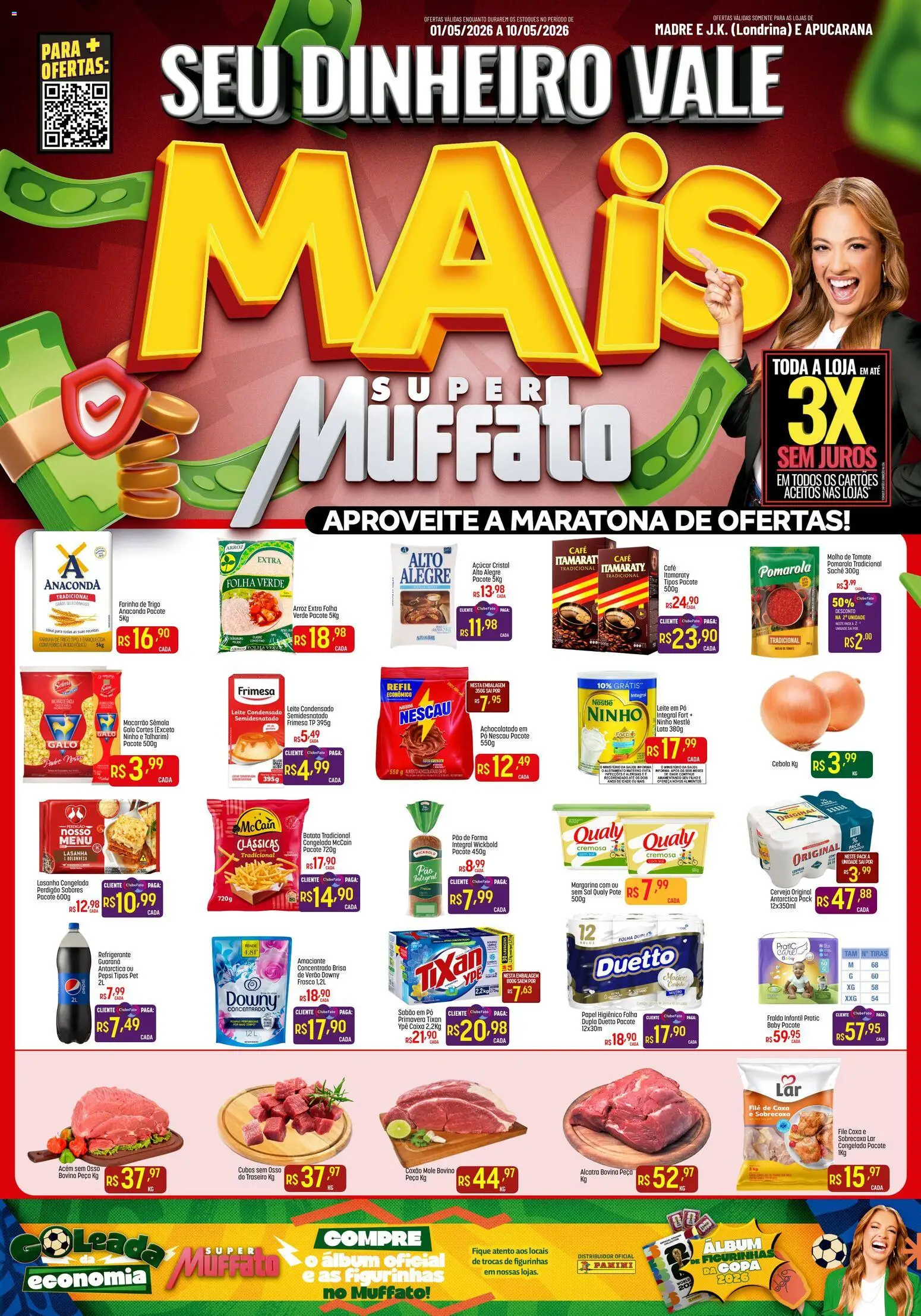 Super Muffato Folheto - válido de 01.05.2026 | Página: 1 | Produtos: Ferro, Guaraná, Molho de tomate, Batata