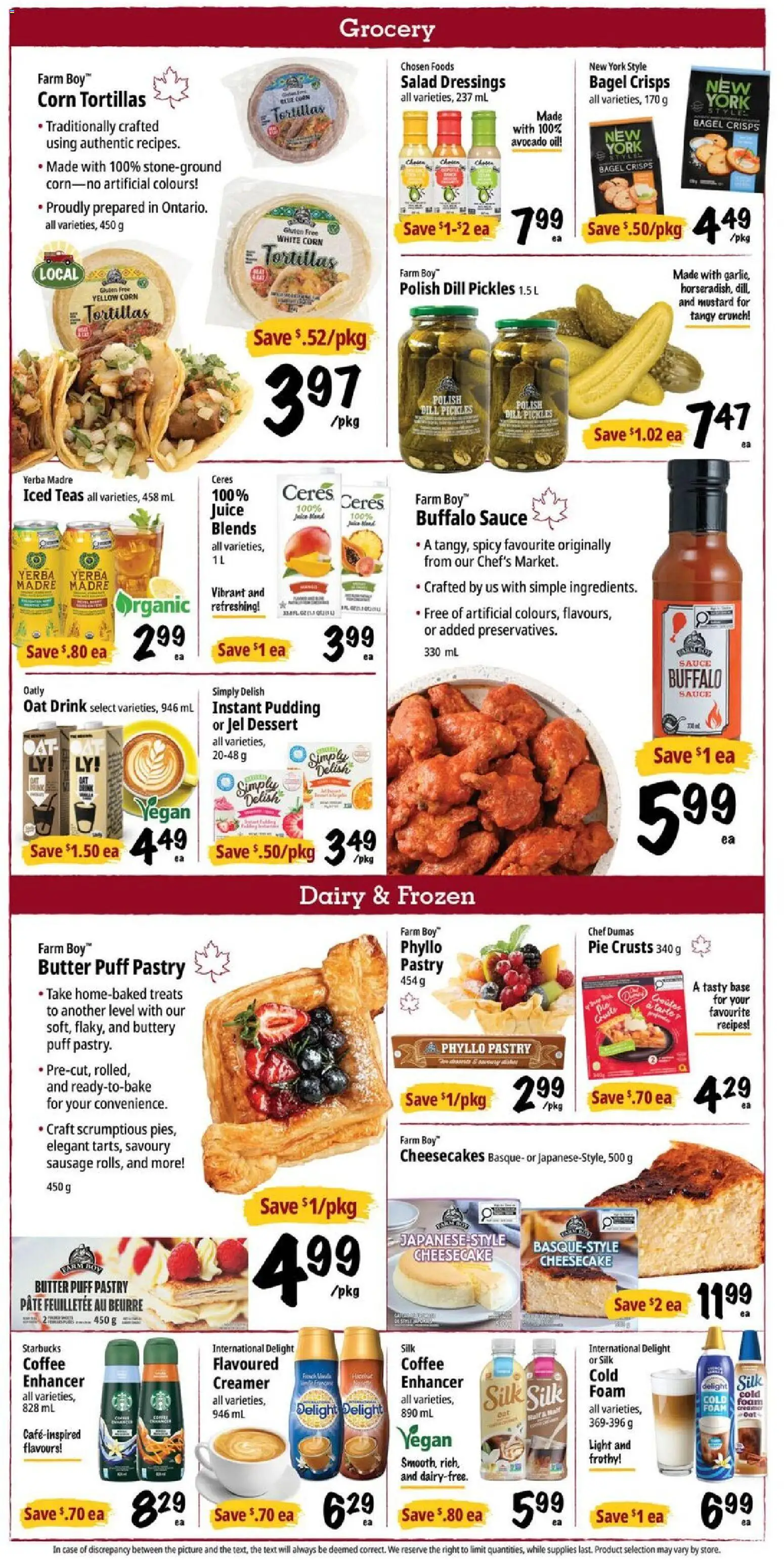 Farm Boy flyer valid from Jul 23, 2026 | Page: 4 | Products: Salad, Butter, Oil, Juice