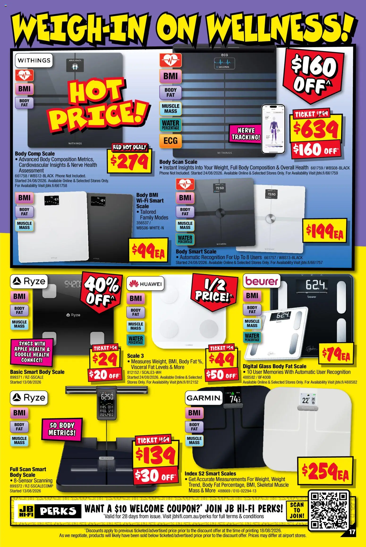 JB Hi-Fi catalogue - valid from 31/08/2026 | Page: 17 | Products: Water, Digital, Scale, Weight
