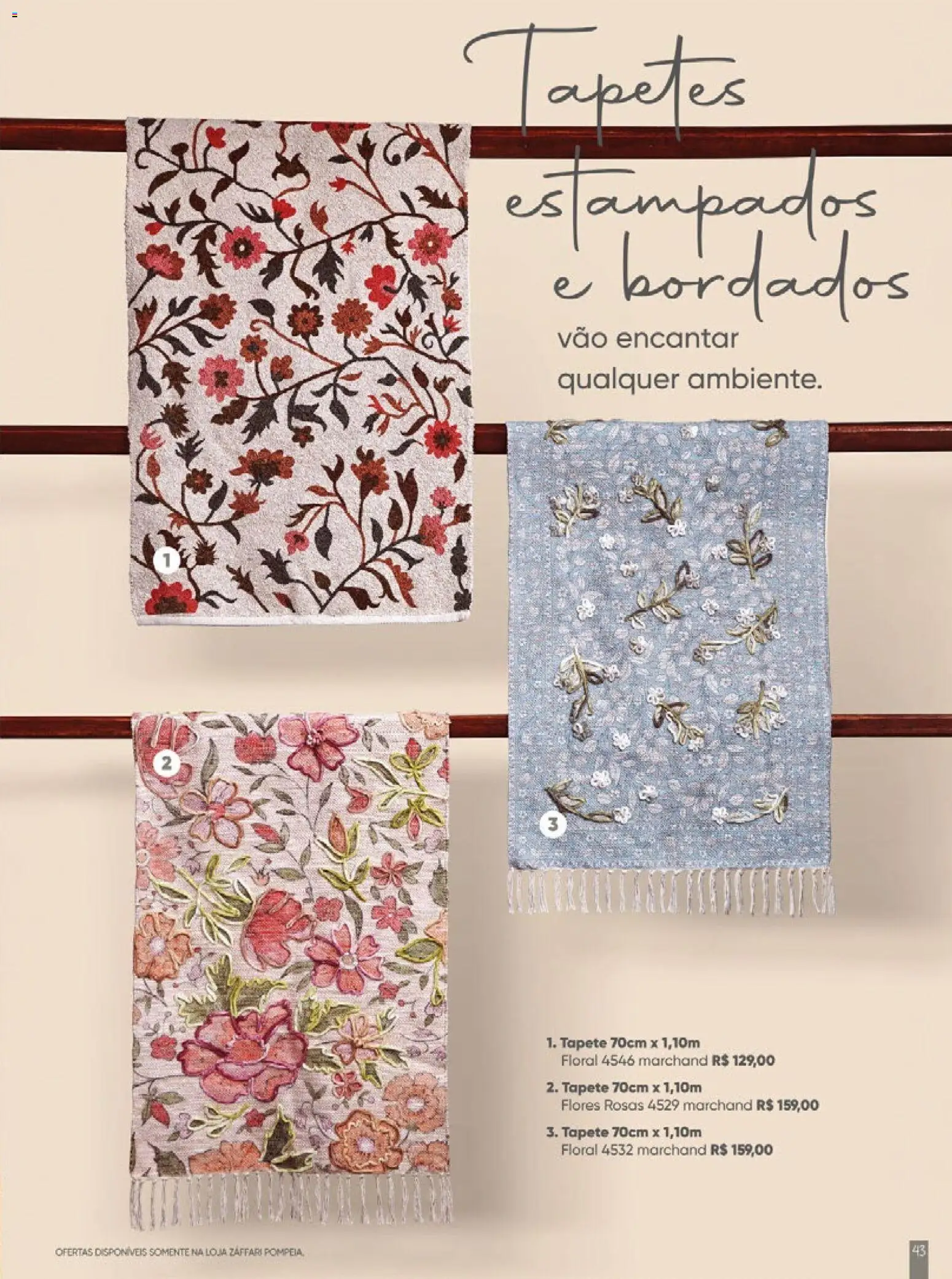 Zaffari Folheto - válido de 06/05/2026 | Página: 43 | Produtos: Flores, Tapete