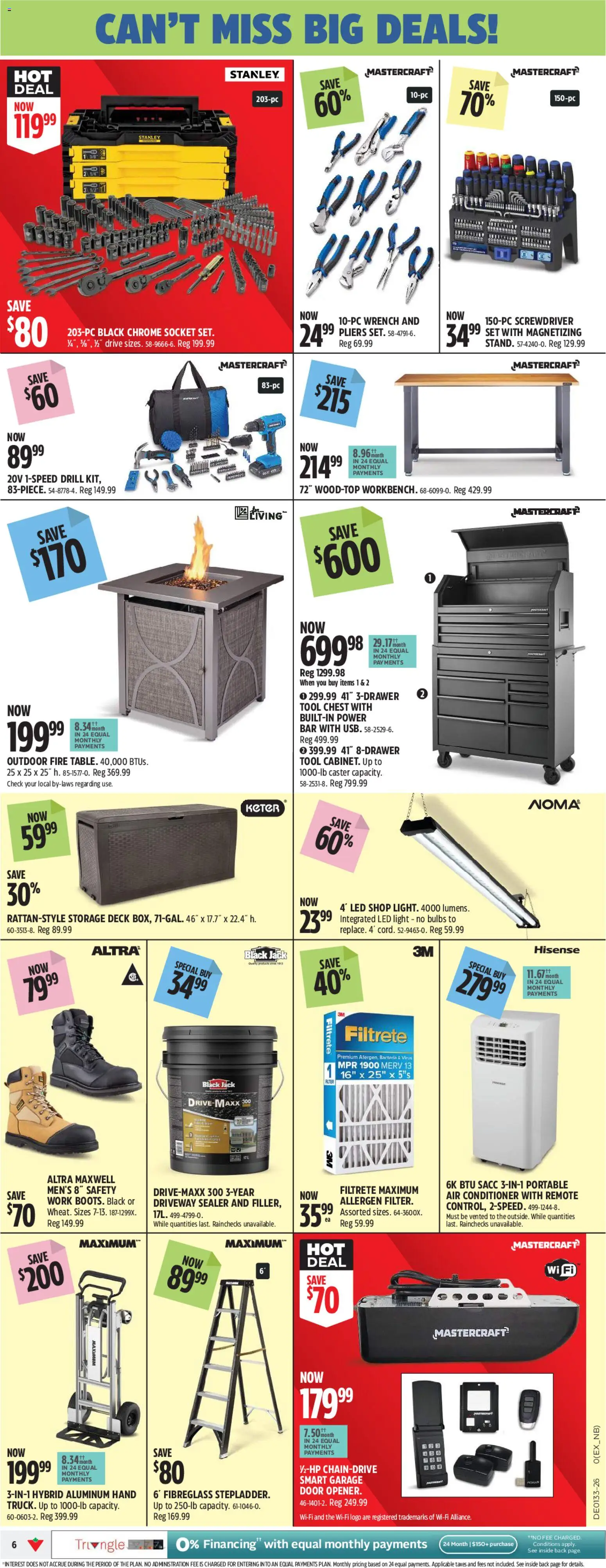 Canadian Tire flyer valid from Aug 13, 2026 | Page: 8 | Products: LED light, Conditioner, Socket, Door