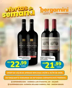 Supermercado Bergamini - Ofertas da semana - Pré-Visualização do folheto da loja Supermercado Bergamini, válido de 29/09/2026 | Página: 20 | Produtos: Mesa, Vinho