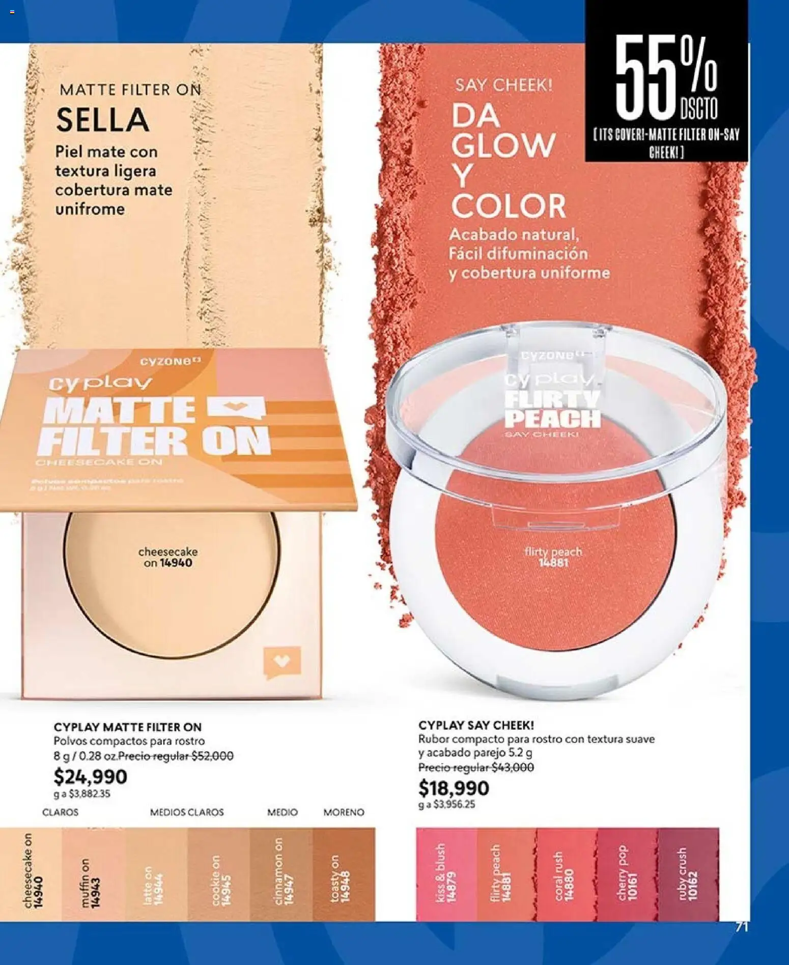 CyZone revista - valida desde el 17/08/2026 | Página: 71 | Productos: Rubor