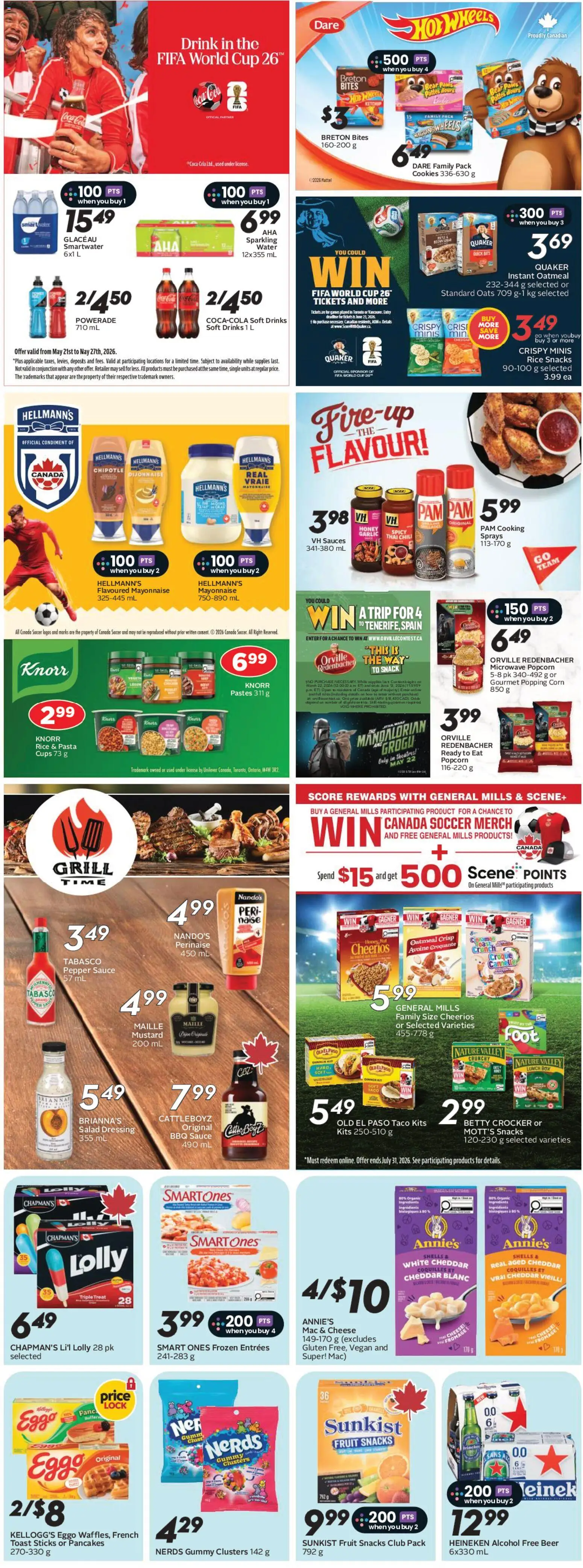 Safeway flyer valid from 21.05.2026 | Page: 21 | Products: Ketchup, Cookies, Salad, Beer