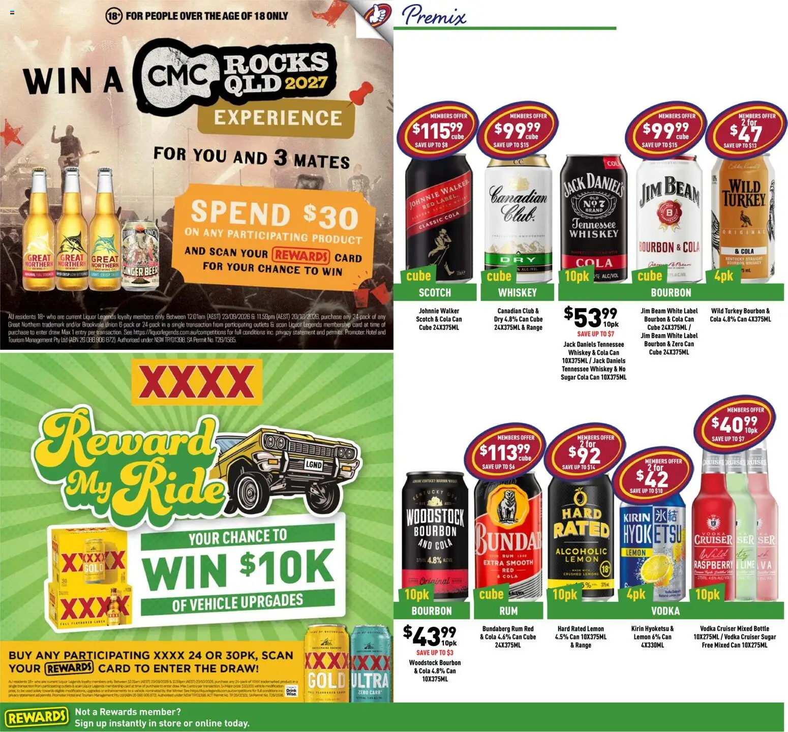 Liquor Legends catalogue - valid from 23/09/2026 | Page: 6 | Products: Jim Beam, Beer, Vodka, Whiskey