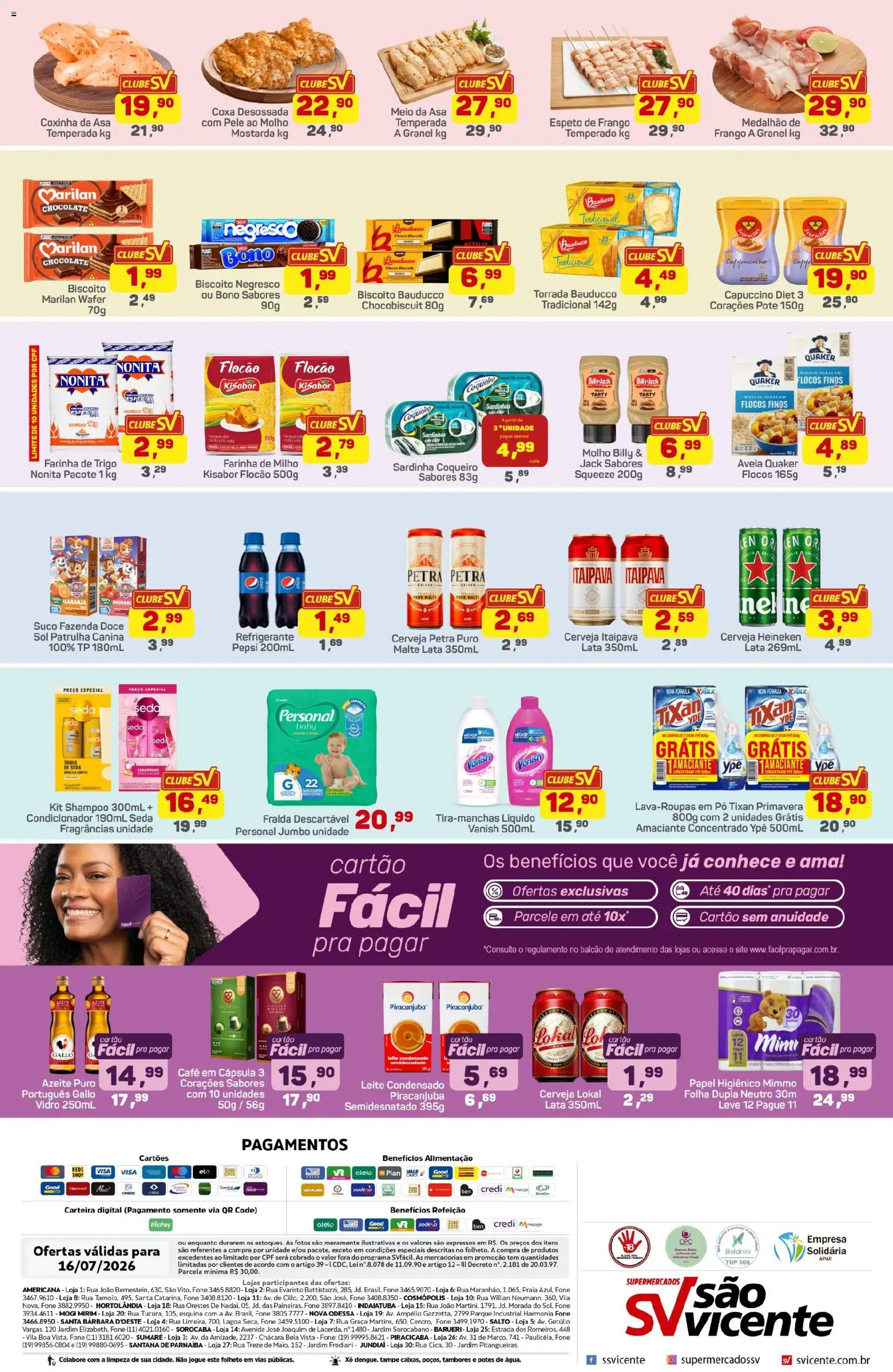 Supermercados São Vicente Folheto - válido de 16/07/2026 | Página: 2