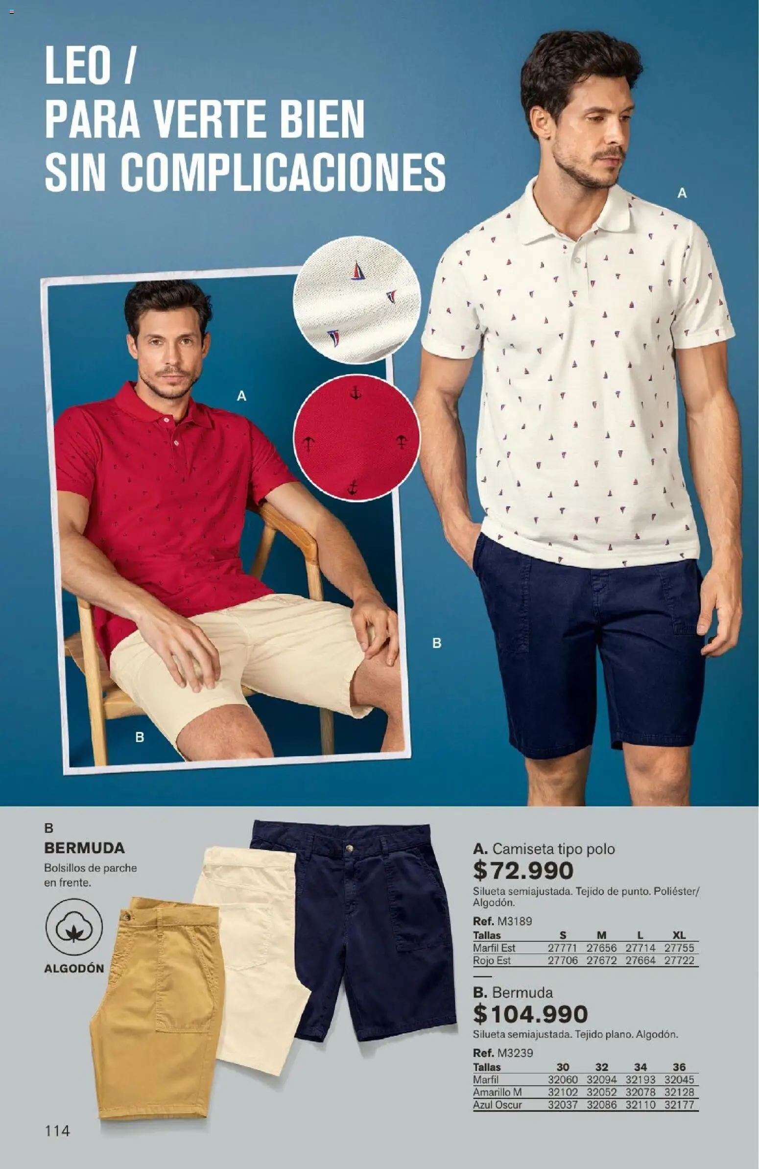 Leonisa revista - valida desde el 04/08/2026 | Página: 114 | Productos: Algodón, Bermuda, Camiseta
