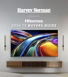 Harvey Norman Hisense 2026 TV Buyers Guide preview  - valid from 26 Aug 2026