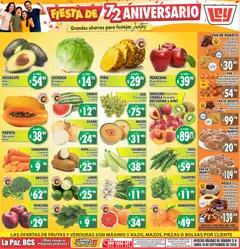 Vista previa de Casa Ley folleto Las ofertas de frutas y verdunas, nuevo folleto de la tienda, válido en México a partir del 12/09/2026