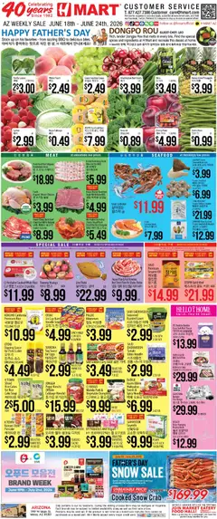 Preview of Hmart weekly ads valid from 18.06.2026