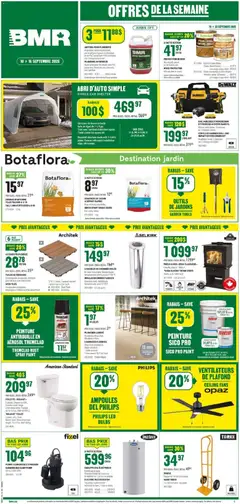 Preview of BMR weekly flyer / circulaire from shop BMR valid from Sep 10, 2026