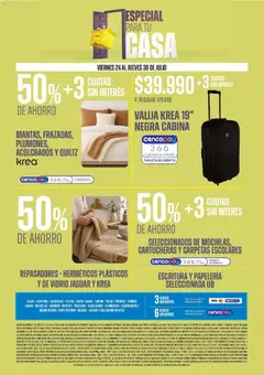 Vista previa Vea - Especial para tu casa válido desde el 24/07/2026 | Página: 9 | Productos: Sabanas, Ropa, Ropa interior, Vasos