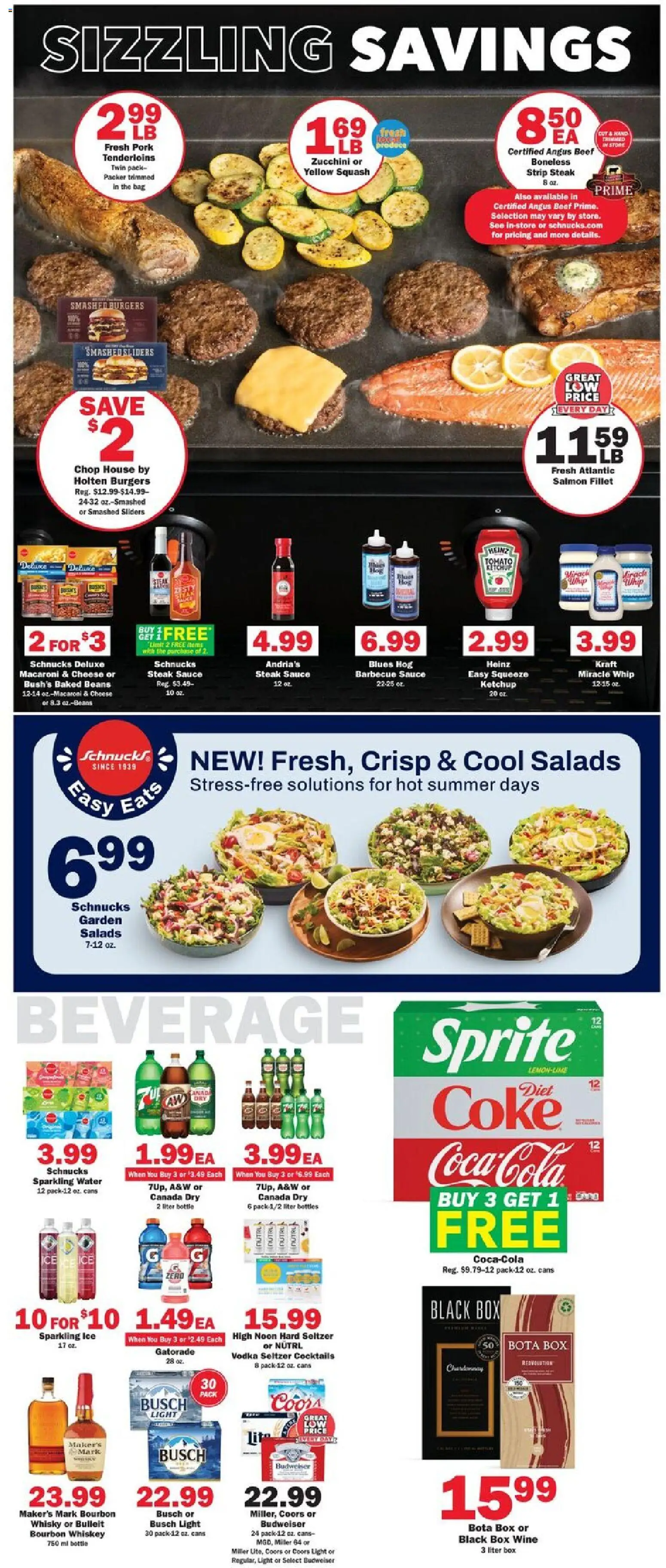 Schnucks Weekly Print Ad - IN - valid from 07/15/2026 | Page: 3 | Products: Wine, Bourbon, Ketchup, Vodka