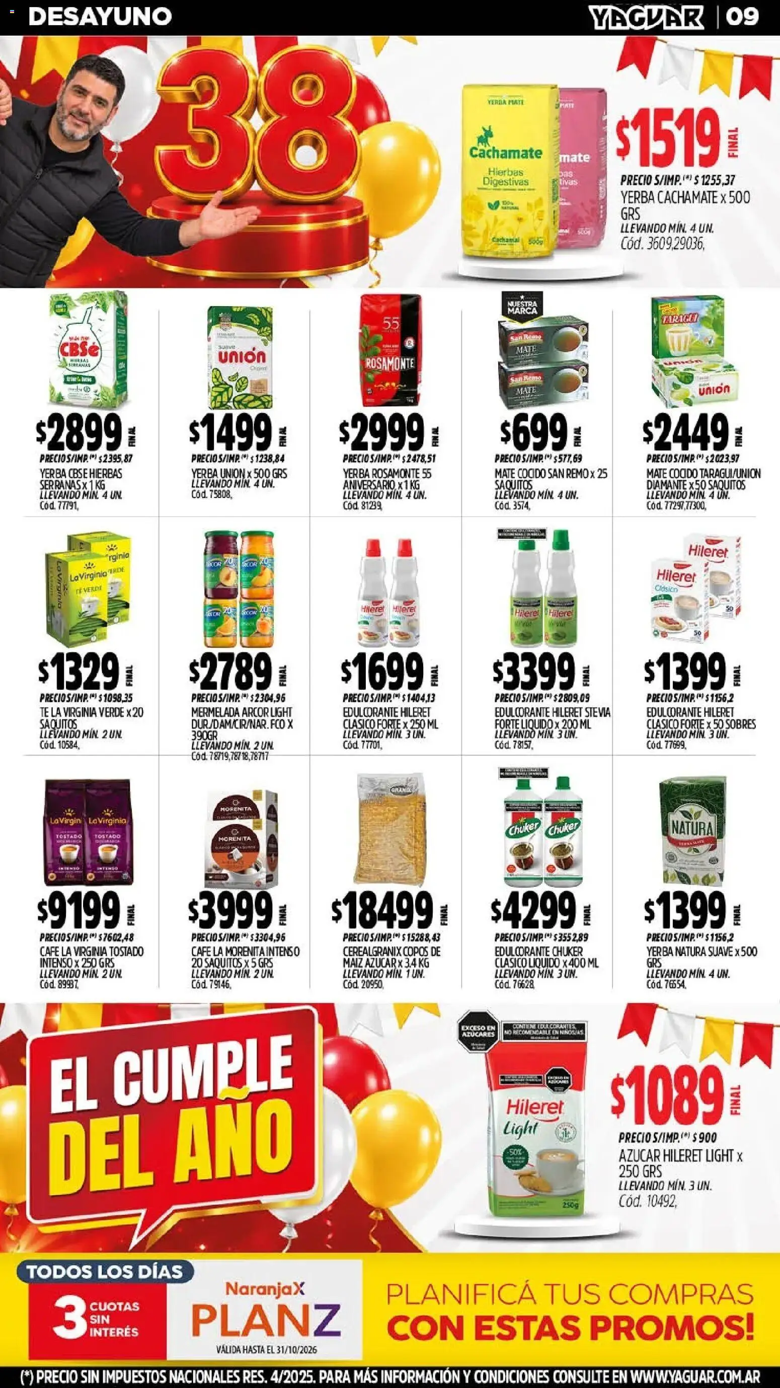 Yaguar - Oferta Semanal Mar del Plata │ válido desde el 12/10/2026 | Página: 10