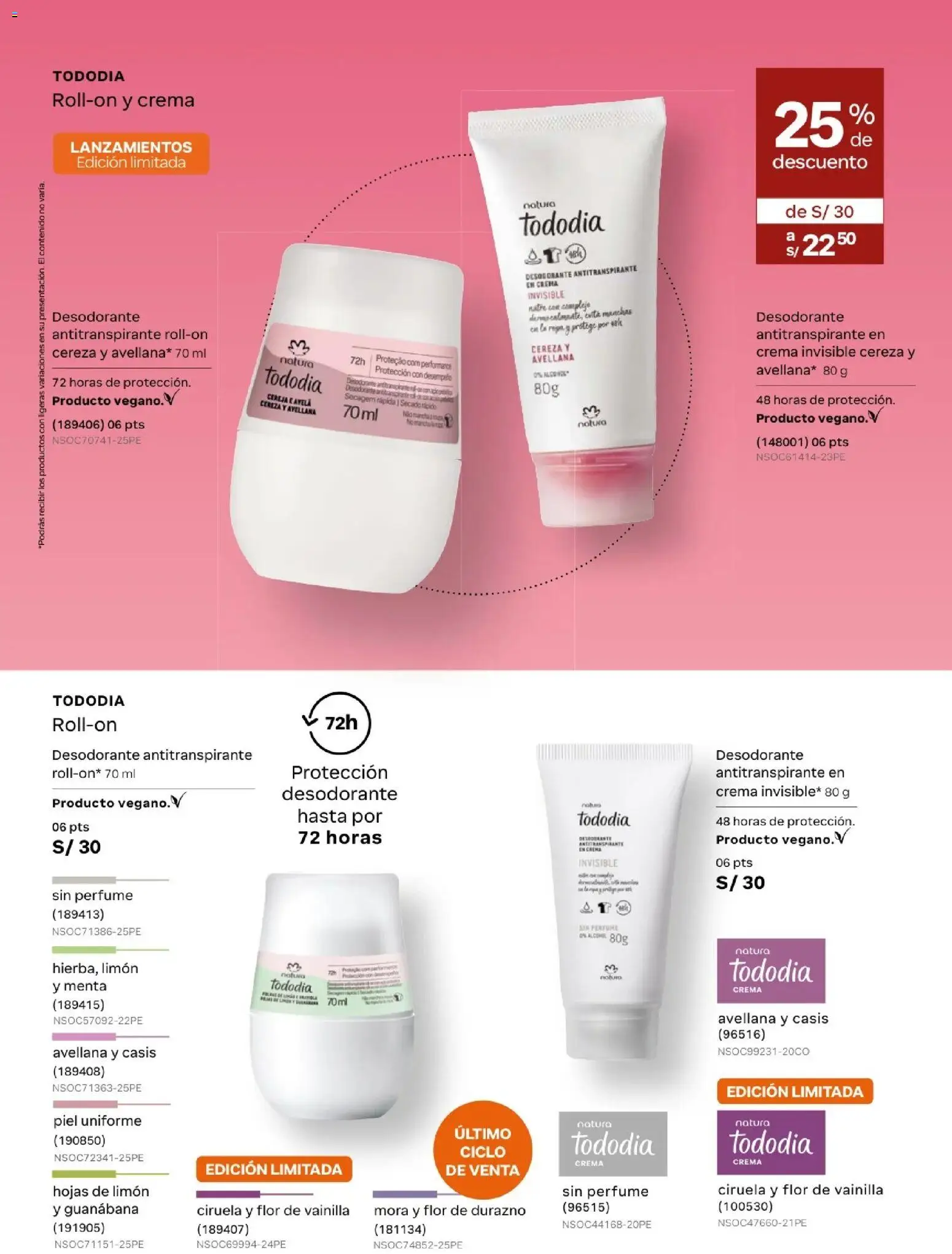 Catálogo Natura válido desde 05.05.2026 | Página: 144 | Productos: Desodorante, Antitranspirante, Ropa, Crema