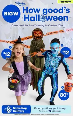 Preview of Big W Catalogue Halloween - valid from 01/10/2026