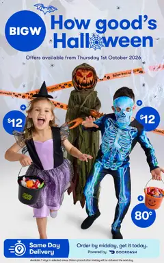 Preview of Big W Catalogue Halloween - valid from 01/10/2026