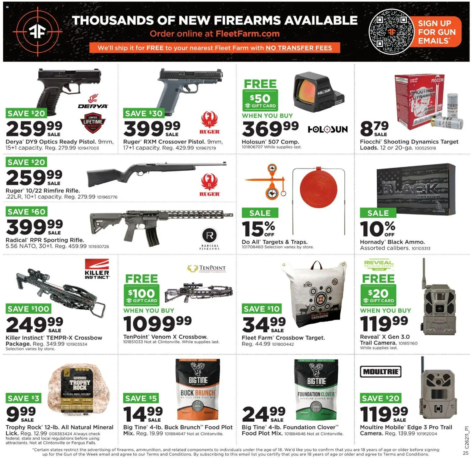 Mills Fleet Farm Weekly Ad - valid from 18.05.2026 | Page: 29 | Products: Foundation, Crossbow, Gun, Rimfire
