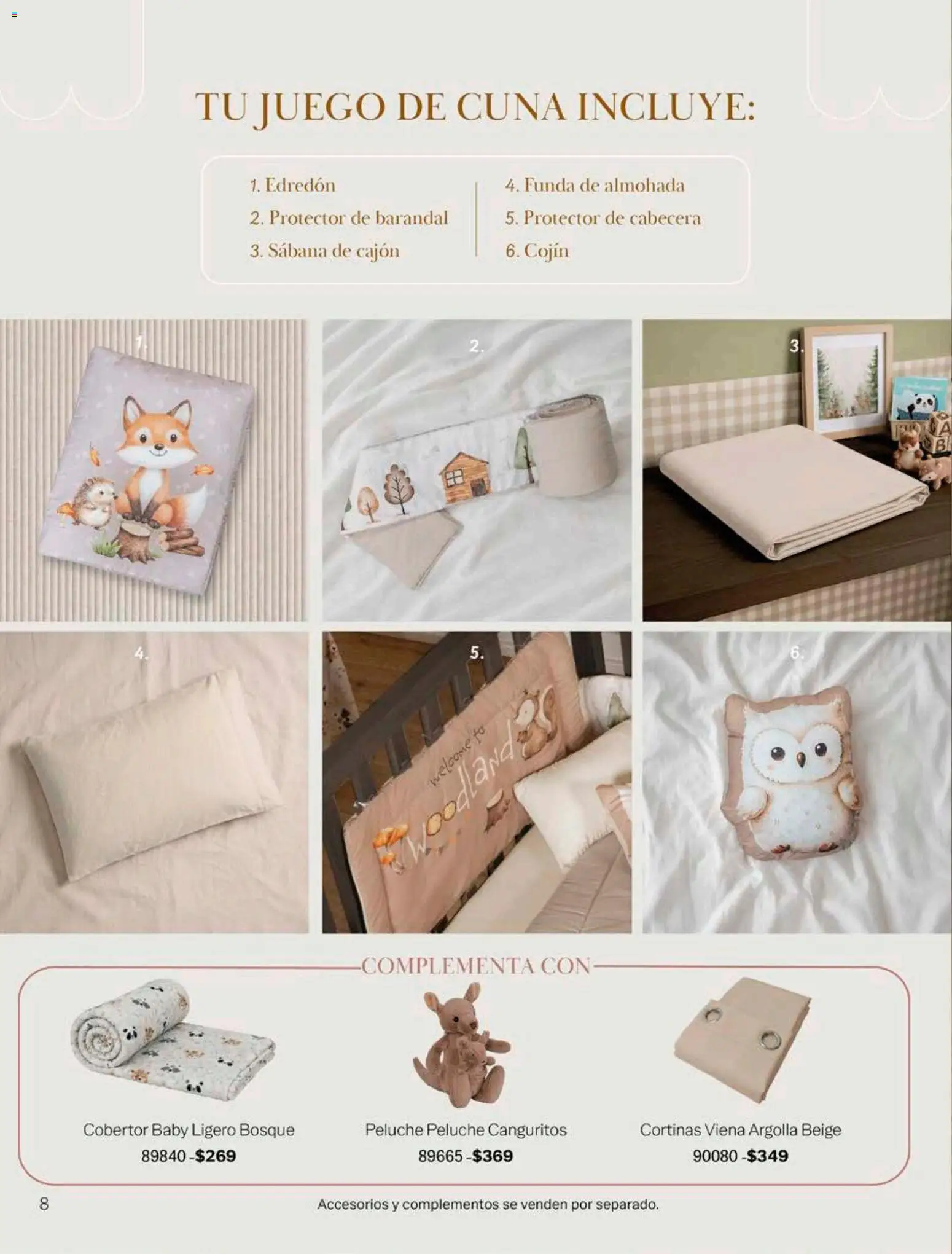 Nuevas ofertas de Vianney válidas en toda la República Mexicana desde el 17/08/2026. ¡Encuentra las mejores ofertas en Vianney catálogo Bebé! | Página: 10 | Productos: Cobertor, Almohada, Cuna, Cortinas